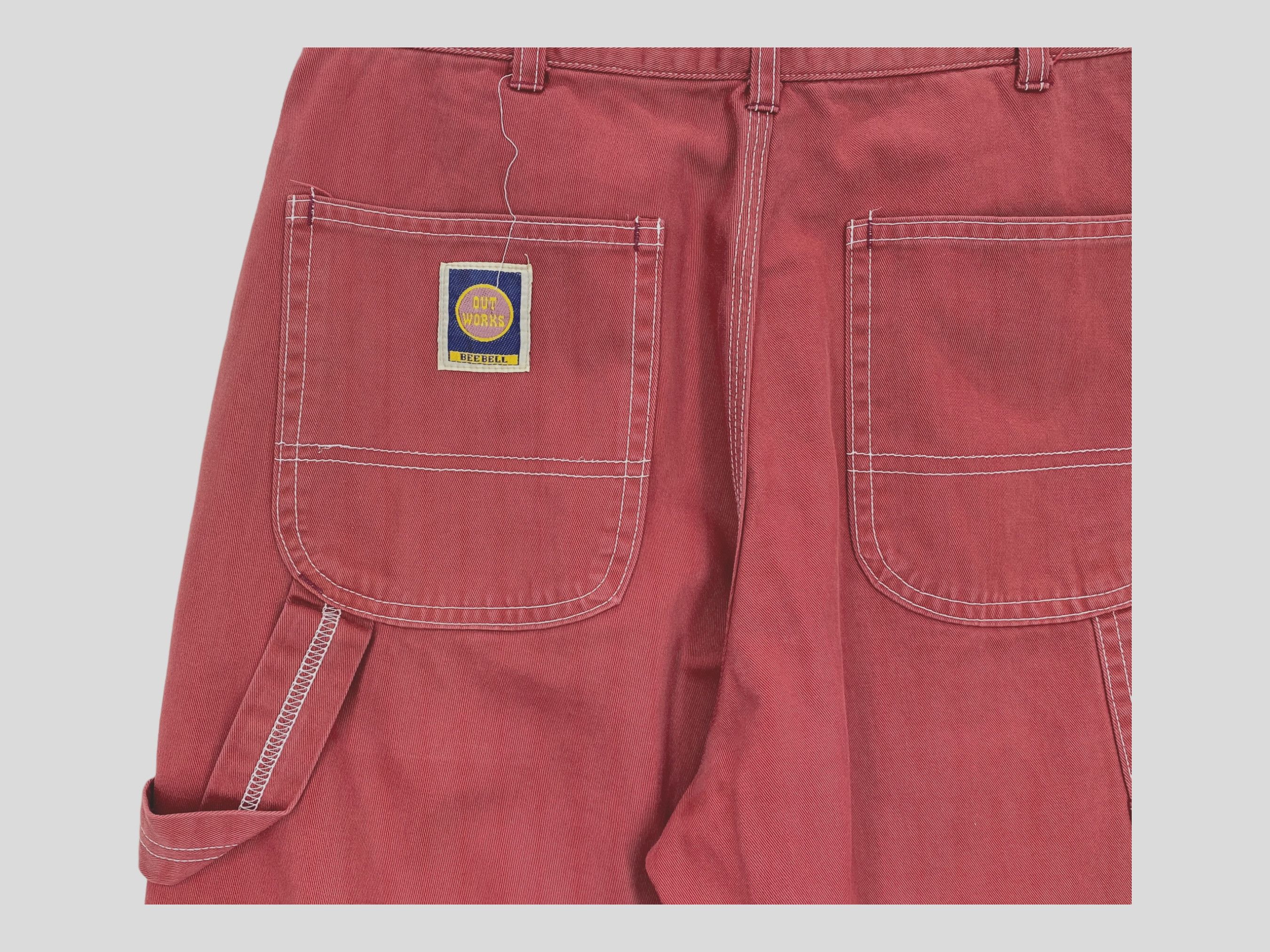 Japanese Brand Bee Bell Carpenter Jeans Hickory Skateboard Jeans Size US 28 / EU 44 - 11 Thumbnail