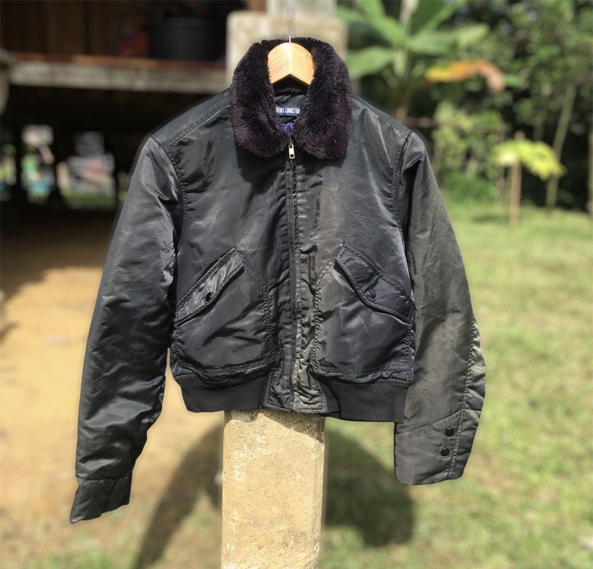 French Connection Thrashed Faded Vintage French Connection ERD GRUNGE JACKET Size US S / EU 44-46 / 1 - 1 Thumbnail