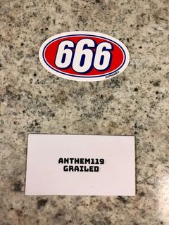 Supreme 666 sticker sale