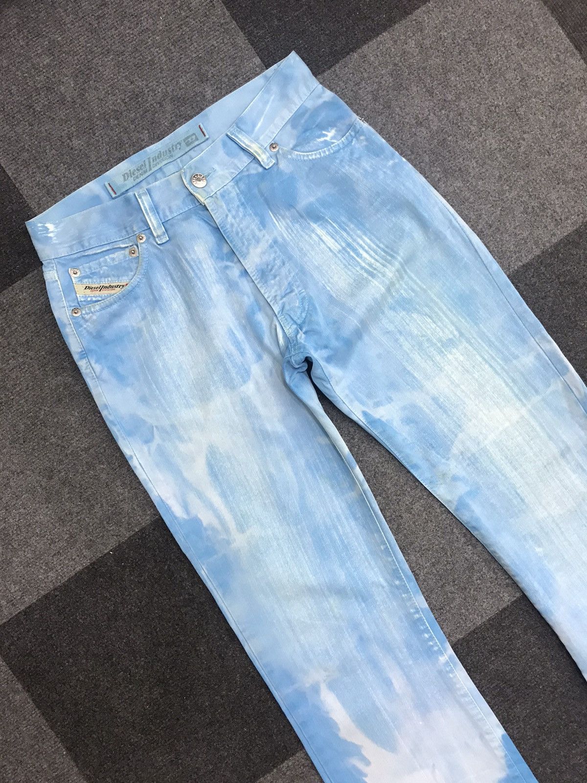 Designer × Diesel Flare DIESEL Abstract Motives Pant Size 27" / US 4 / IT 40 - 3 Thumbnail
