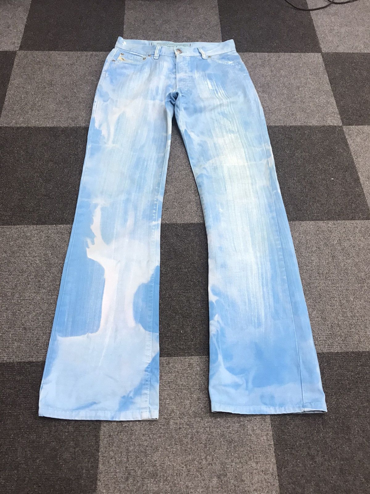 Designer × Diesel Flare DIESEL Abstract Motives Pant Size 27" / US 4 / IT 40 - 1 Thumbnail