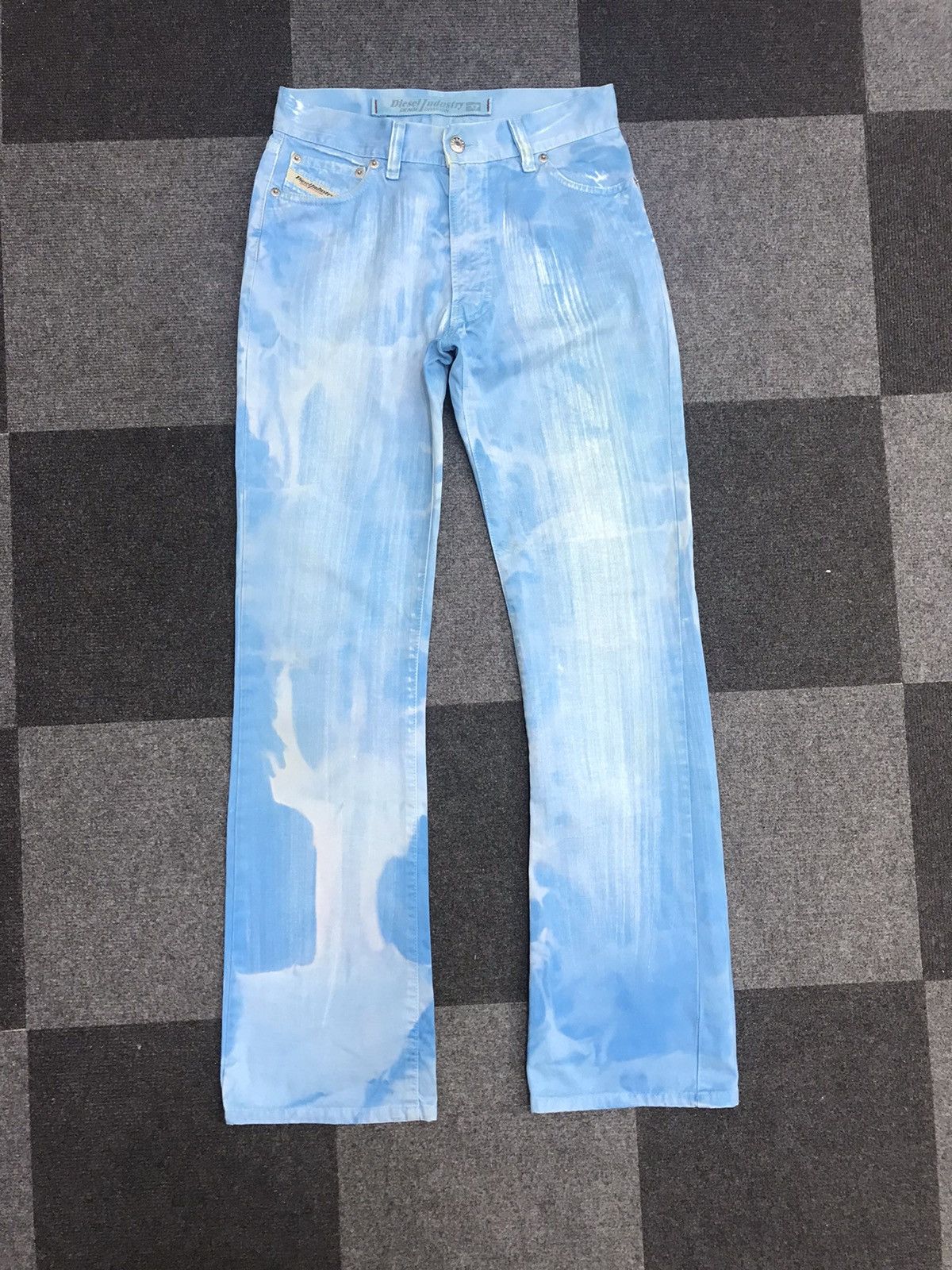 Designer × Diesel Flare DIESEL Abstract Motives Pant Size 27" / US 4 / IT 40 - 2 Thumbnail