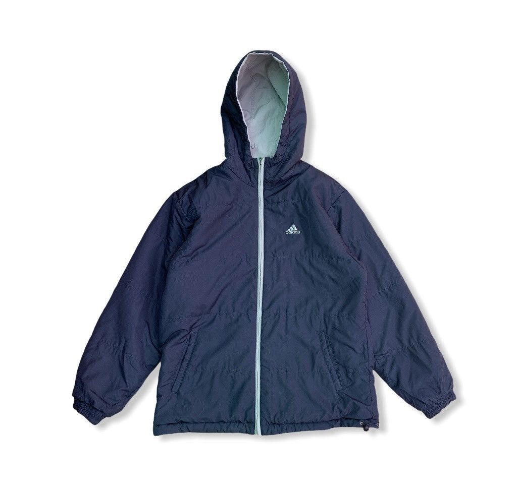 Vintage Vintage Adidas Reversible Parka Big Logo Jacket Size US L / EU 52-54 / 3 - 3 Thumbnail