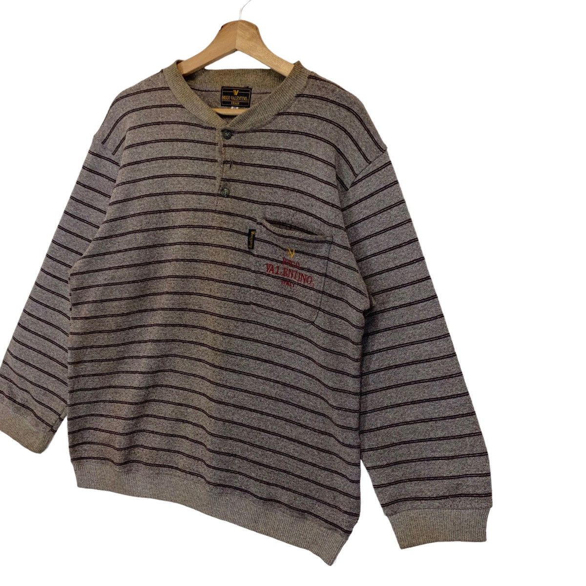 Mario Valentino Vintage 90’s Hugo Valentino Small Logo Crewneck Sweatshirt Size US M / EU 48-50 / 2 - 3 Thumbnail