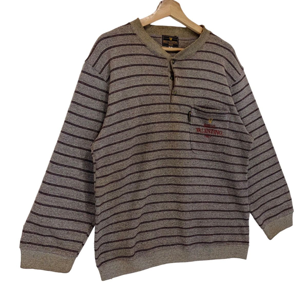 Mario Valentino Vintage 90’s Hugo Valentino Small Logo Crewneck Sweatshirt Size US M / EU 48-50 / 2 - 2 Thumbnail