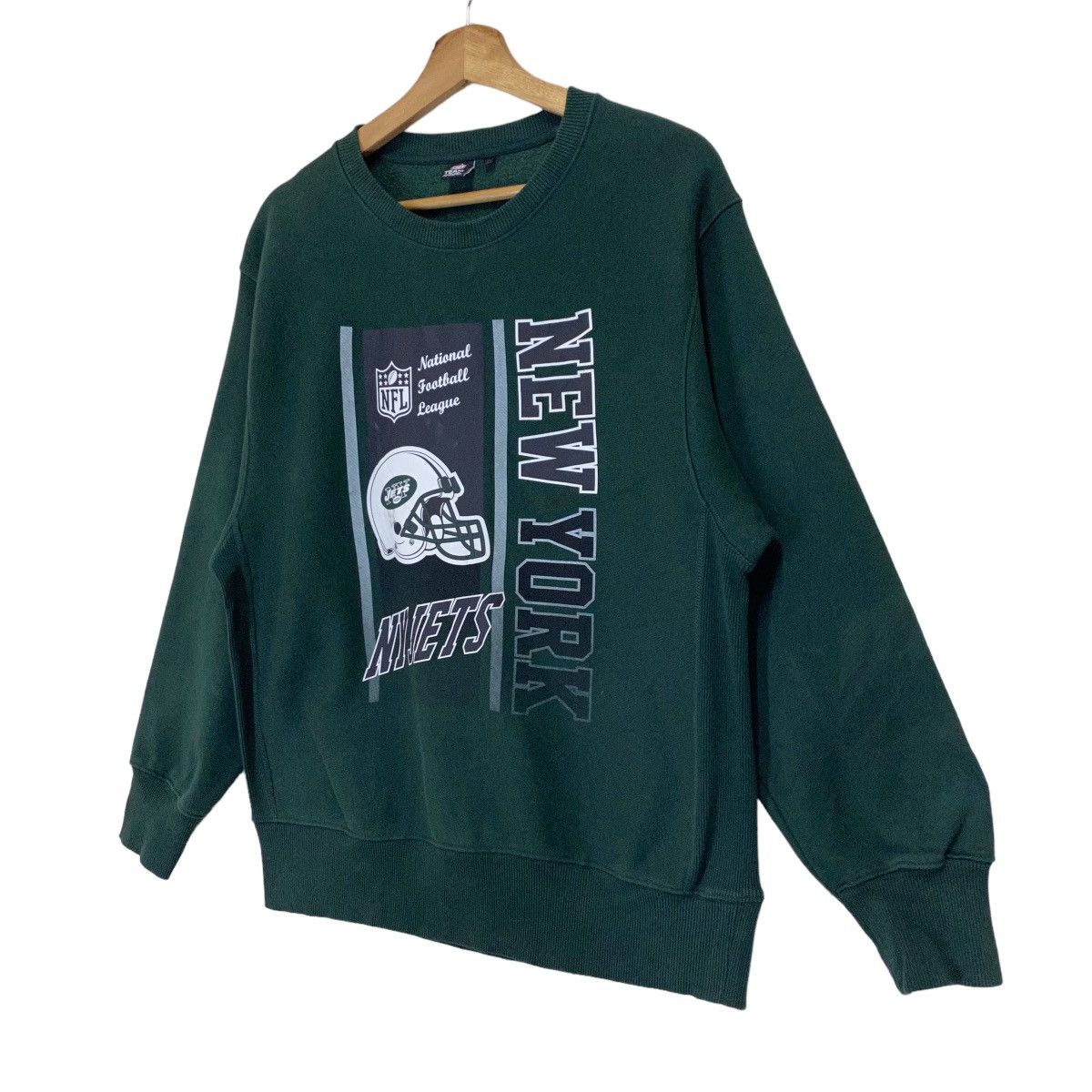 NFL NFL Ny Jets Big Logo Crewneck Sweatshirt Size US M / EU 48-50 / 2 - 3 Thumbnail