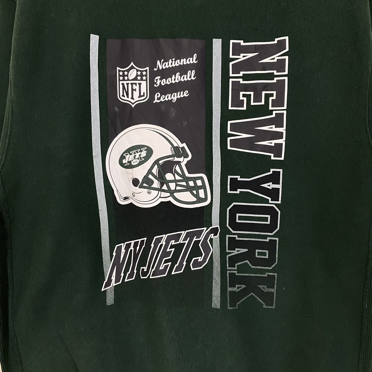 NFL NFL Ny Jets Big Logo Crewneck Sweatshirt Size US M / EU 48-50 / 2 - 5 Thumbnail