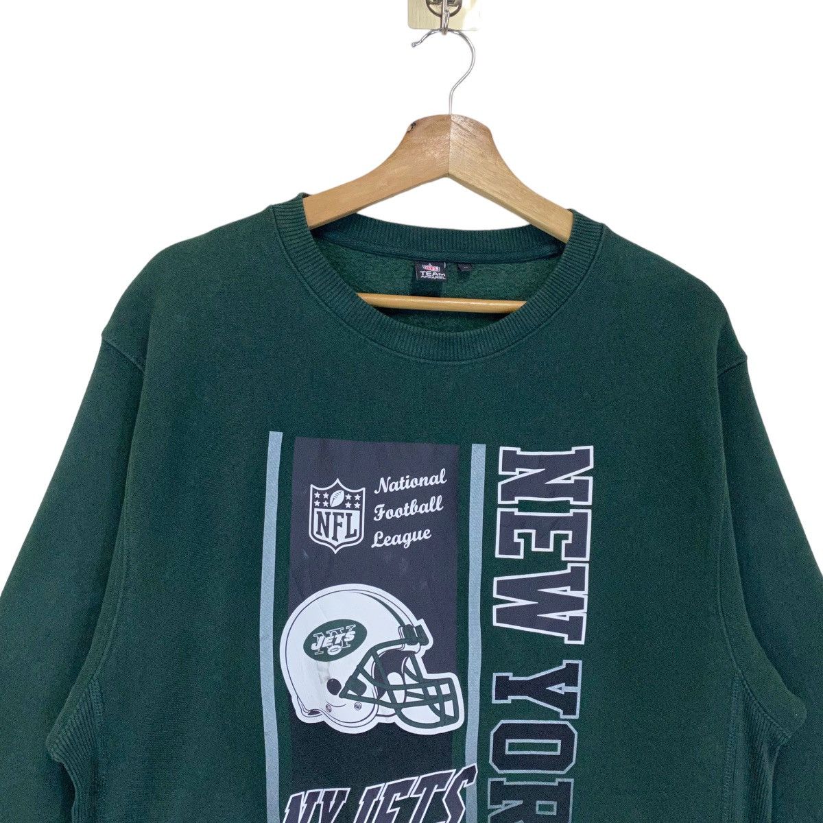 NFL NFL Ny Jets Big Logo Crewneck Sweatshirt Size US M / EU 48-50 / 2 - 4 Thumbnail