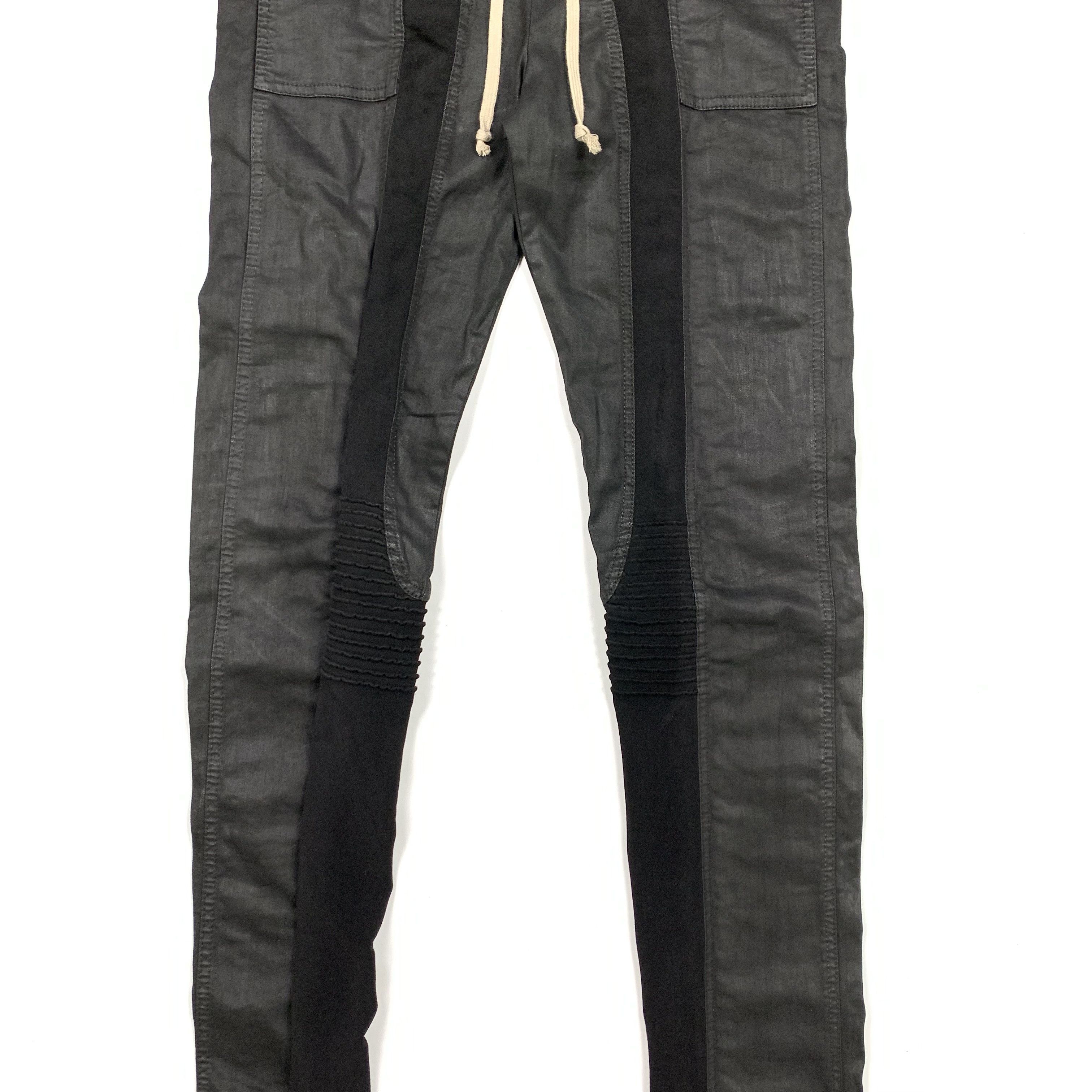 Rick Owens Waxed Biker / Memphis Pants Size US 32 / EU 48 - 2 Thumbnail