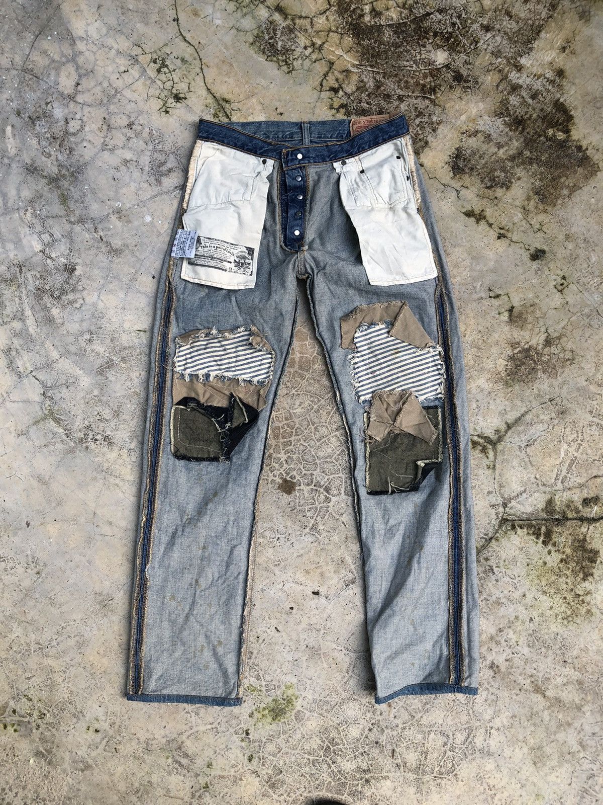 Levi's × Vintage Size 30 Levis 501 reworked distressed denim Size US 30 / EU 46 - 15 Thumbnail