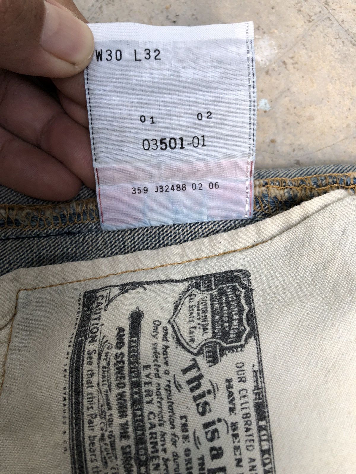 Levi's × Vintage Size 30 Levis 501 reworked distressed denim Size US 30 / EU 46 - 16 Thumbnail