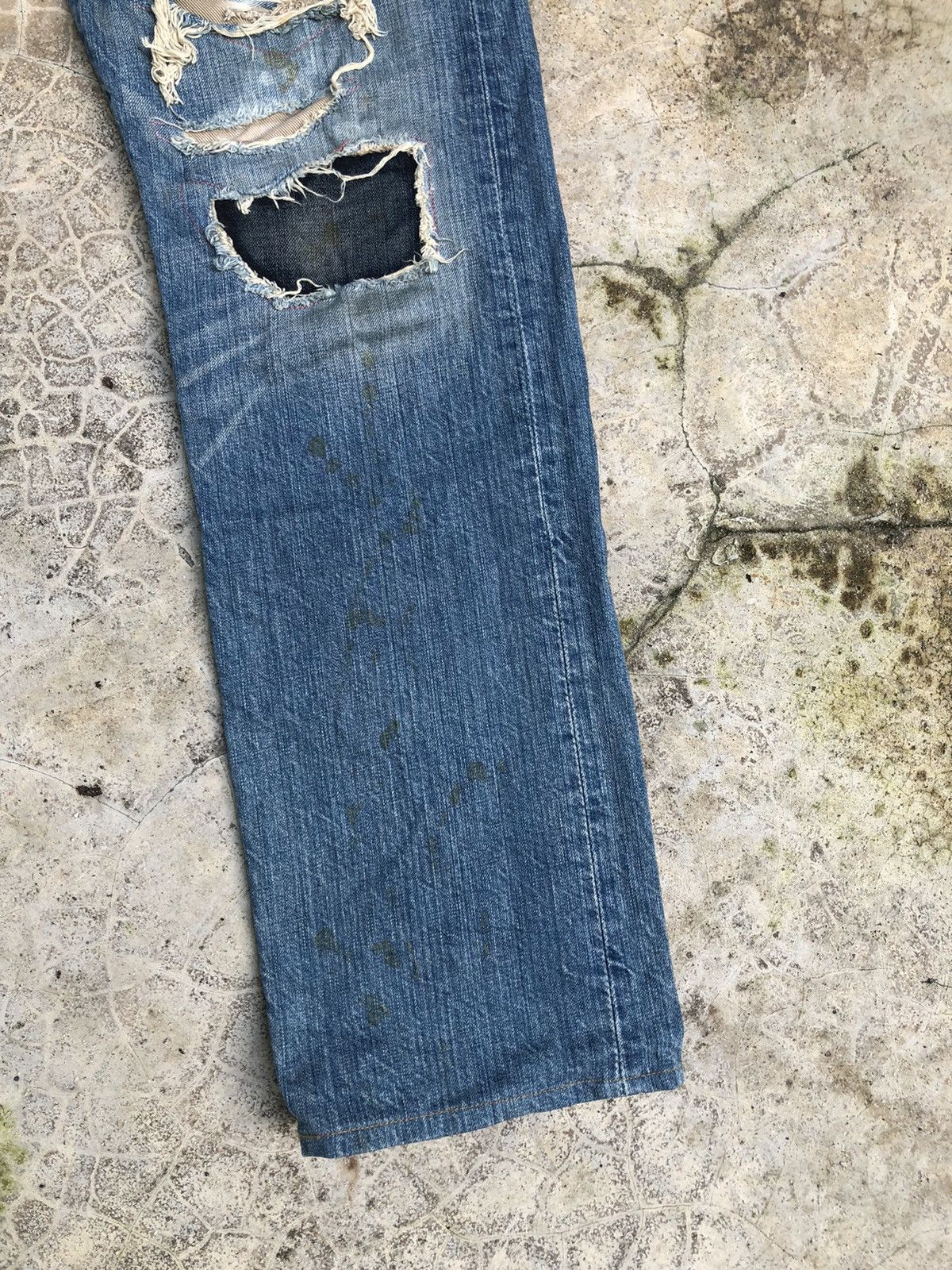 Levi's × Vintage Size 30 Levis 501 reworked distressed denim Size US 30 / EU 46 - 4 Thumbnail