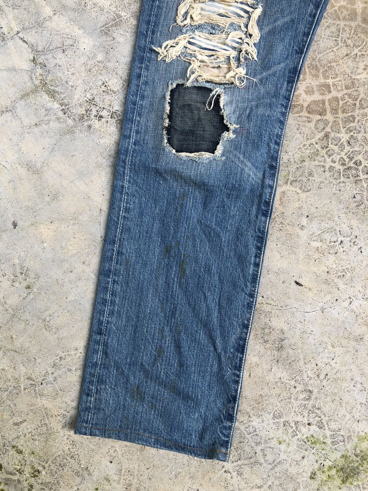 Levi's × Vintage Size 30 Levis 501 reworked distressed denim Size US 30 / EU 46 - 5 Thumbnail