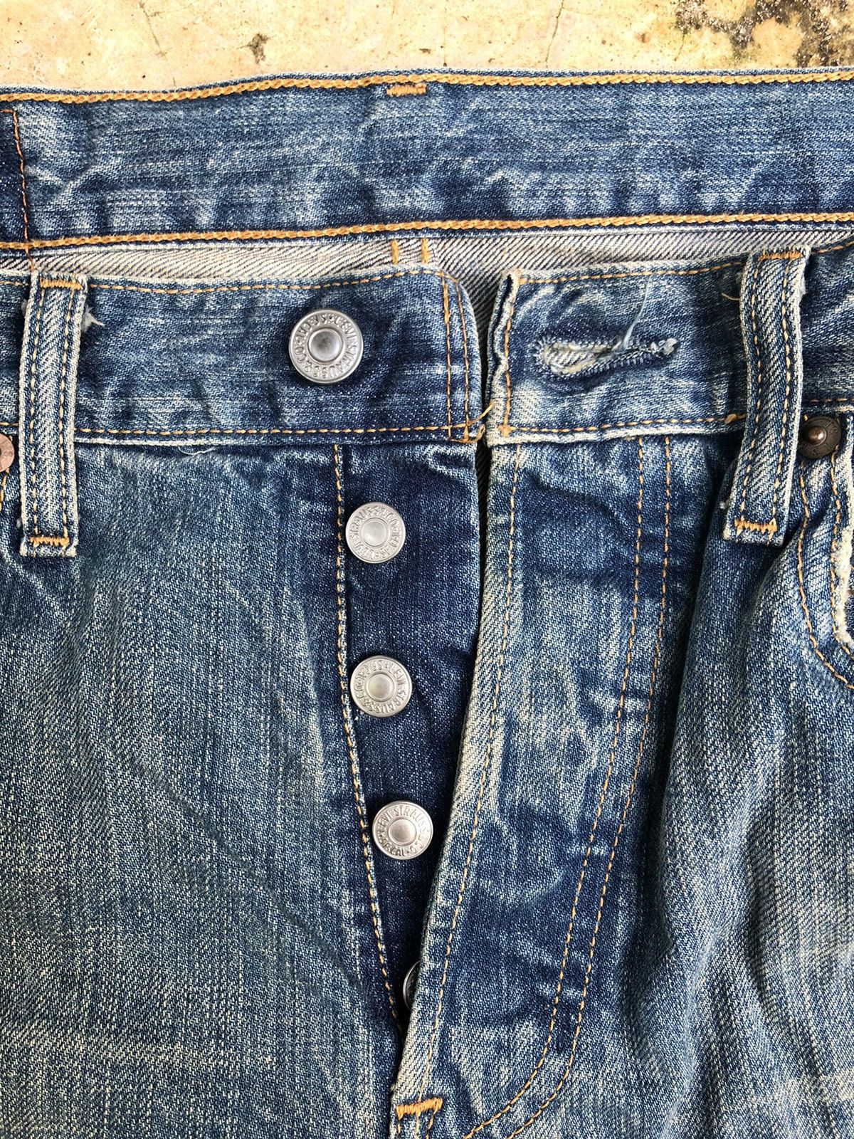 Levi's × Vintage Size 30 Levis 501 reworked distressed denim Size US 30 / EU 46 - 8 Thumbnail