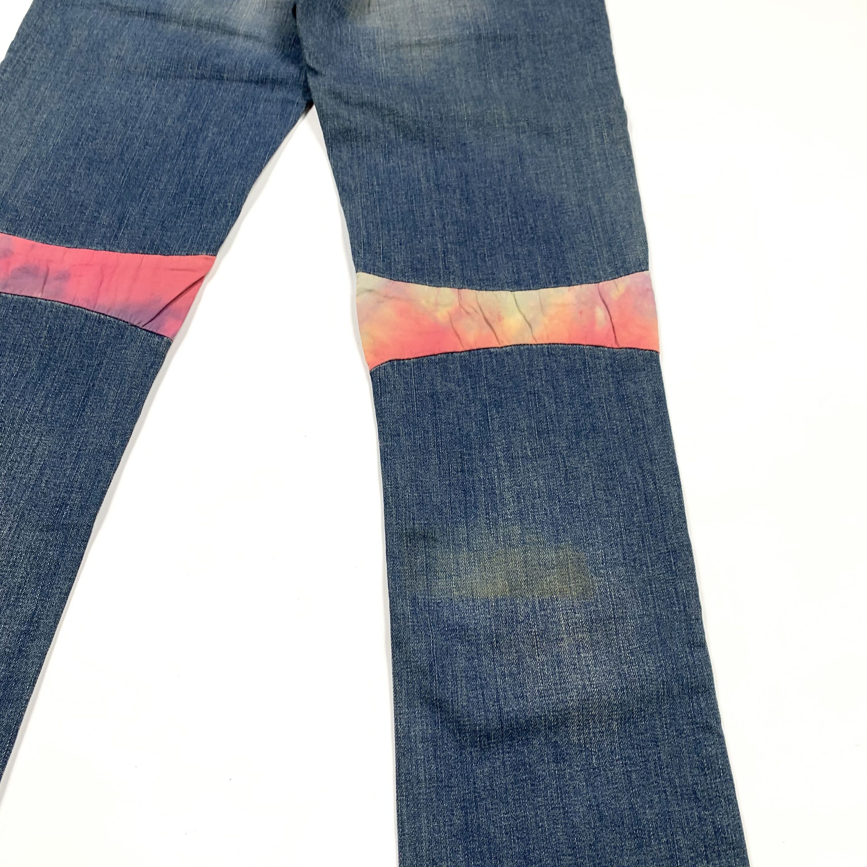 Sasquatchfabrix 2011 Tie Dyed Biker Denim Jeans Size US 29 - 8 Thumbnail