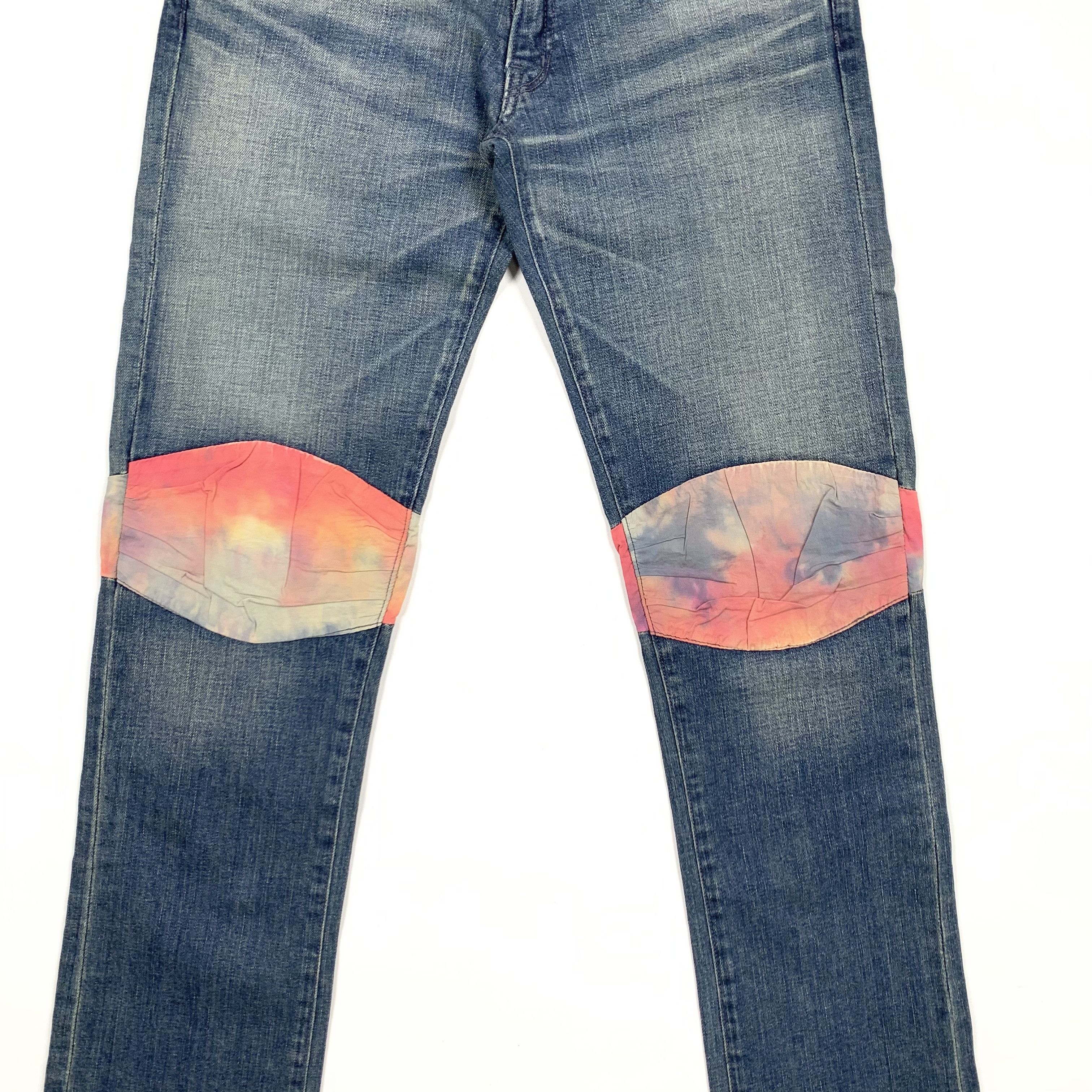 Sasquatchfabrix 2011 Tie Dyed Biker Denim Jeans Size US 29 - 2 Thumbnail