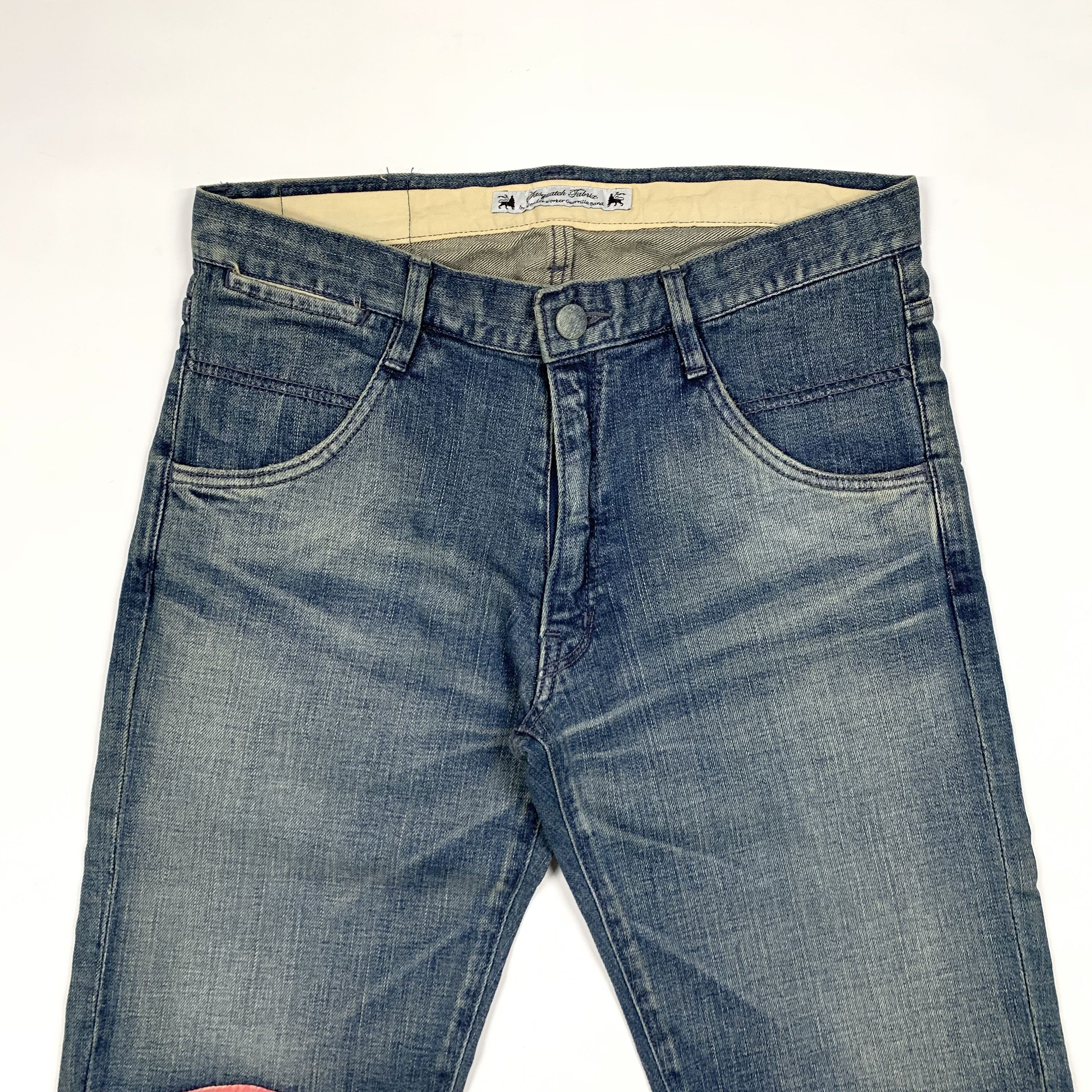 Sasquatchfabrix 2011 Tie Dyed Biker Denim Jeans Size US 29 - 3 Thumbnail