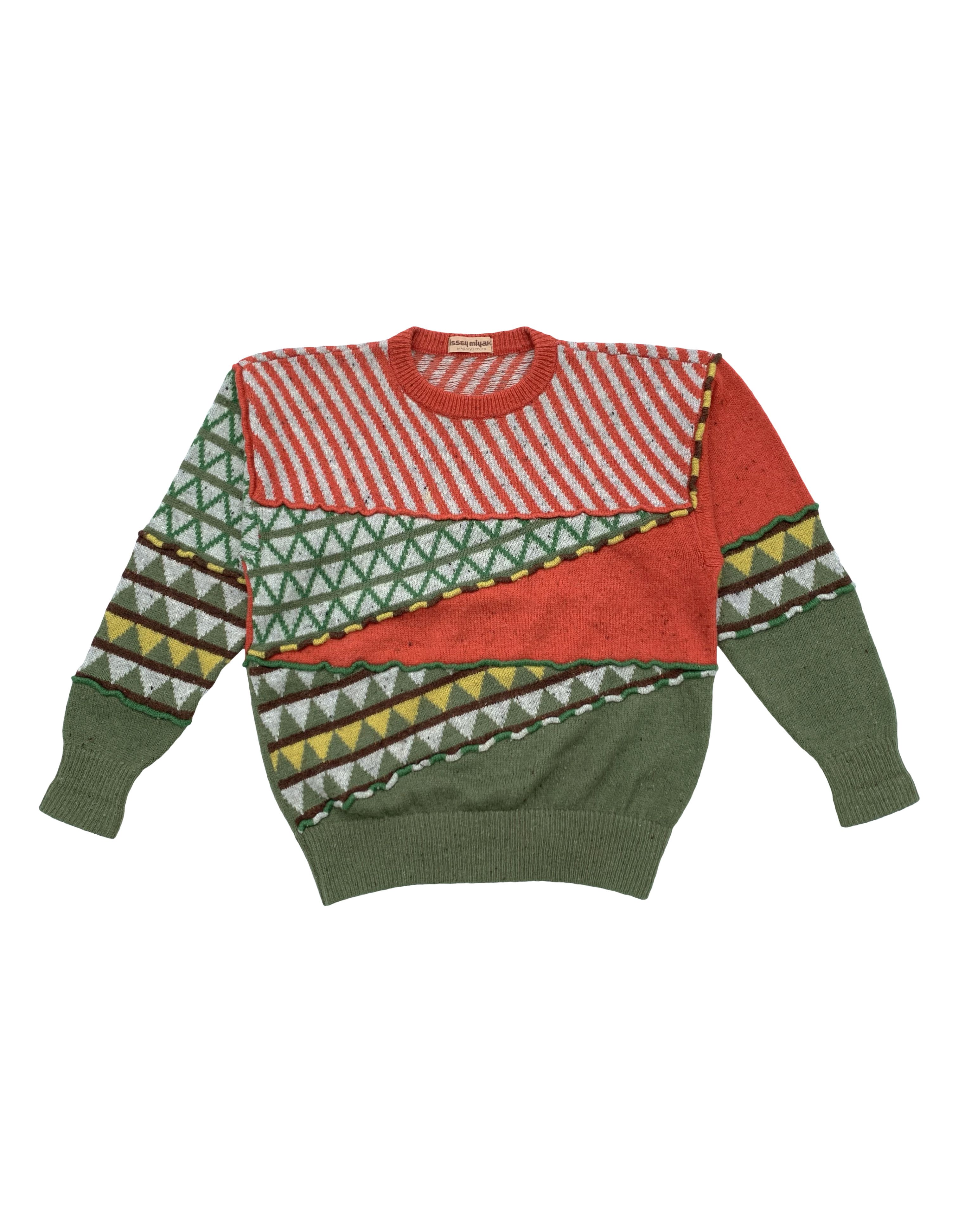 Issey Miyake 80s Geometric Knit Size US M / EU 48-50 / 2 - 1 Thumbnail