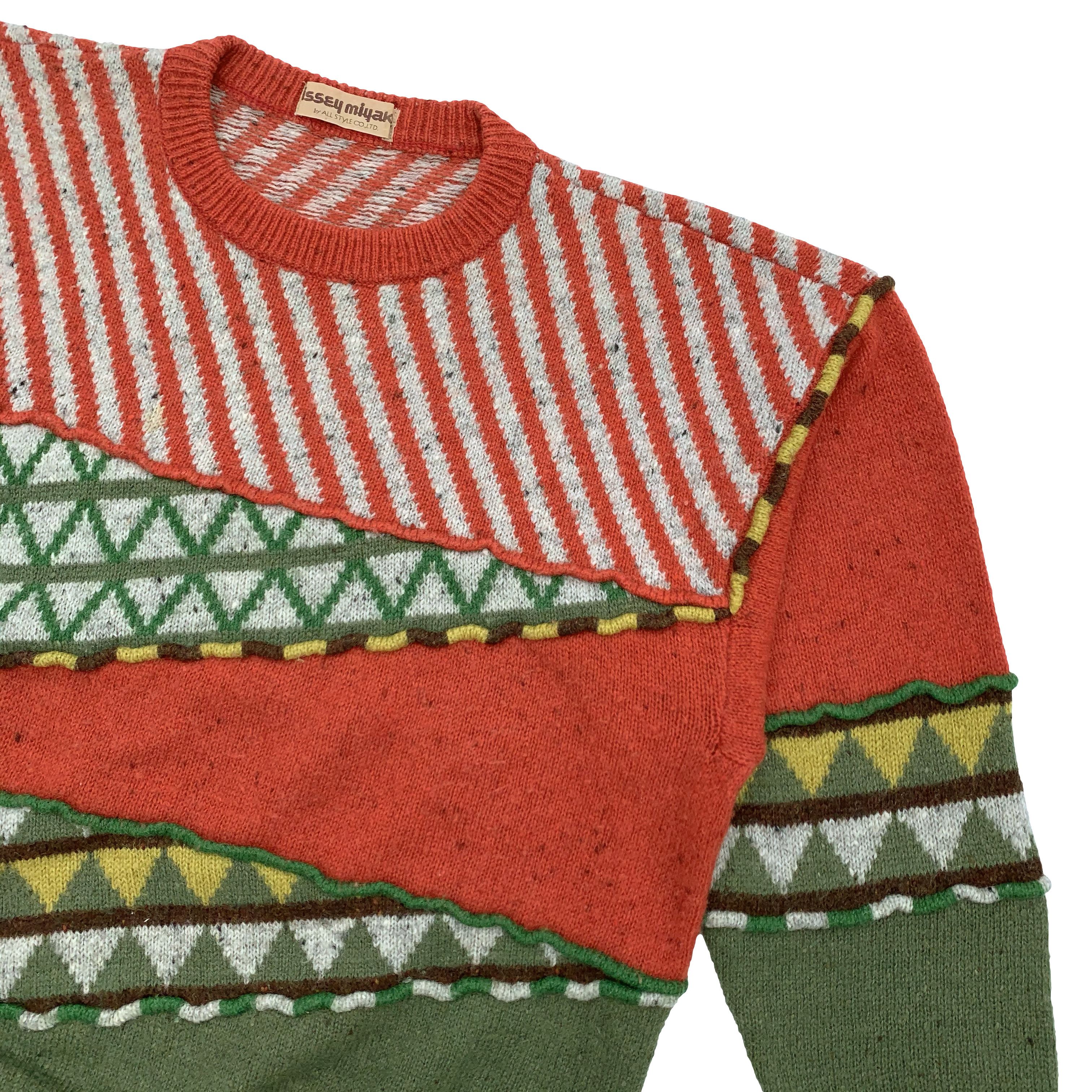 Issey Miyake 80s Geometric Knit Size US M / EU 48-50 / 2 - 2 Thumbnail