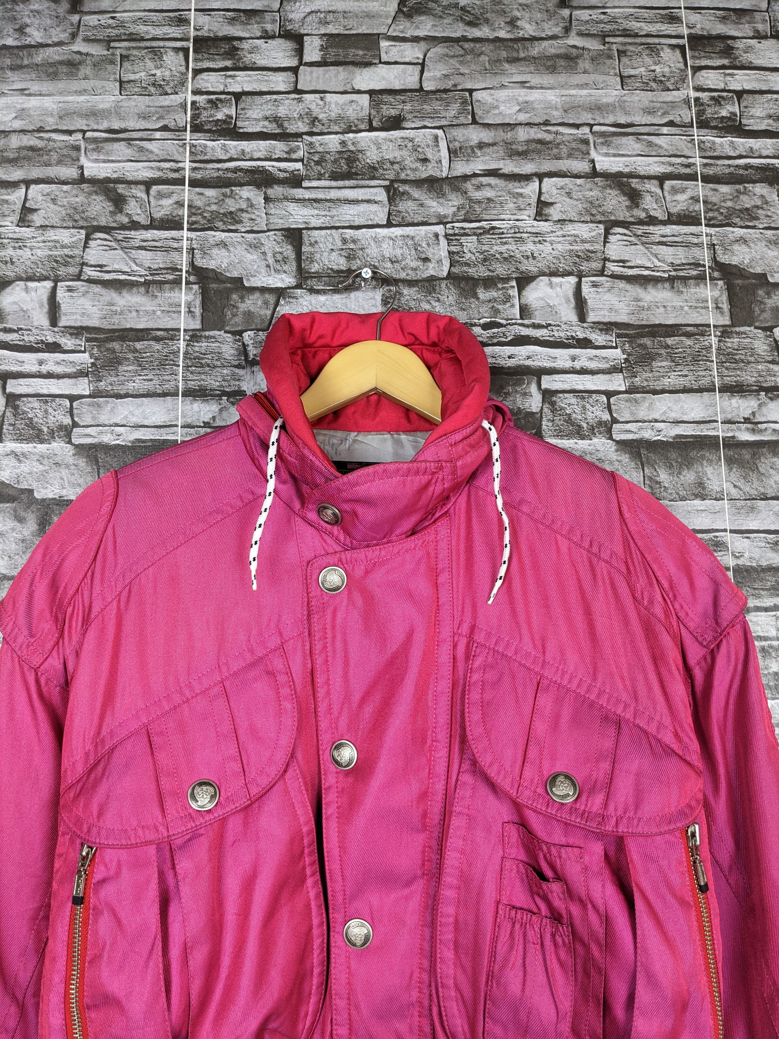 Asics Vintage Killy Bombers Heavy Hidden Hoodie Button Ski Size US L / EU 52-54 / 3 - 3 Thumbnail