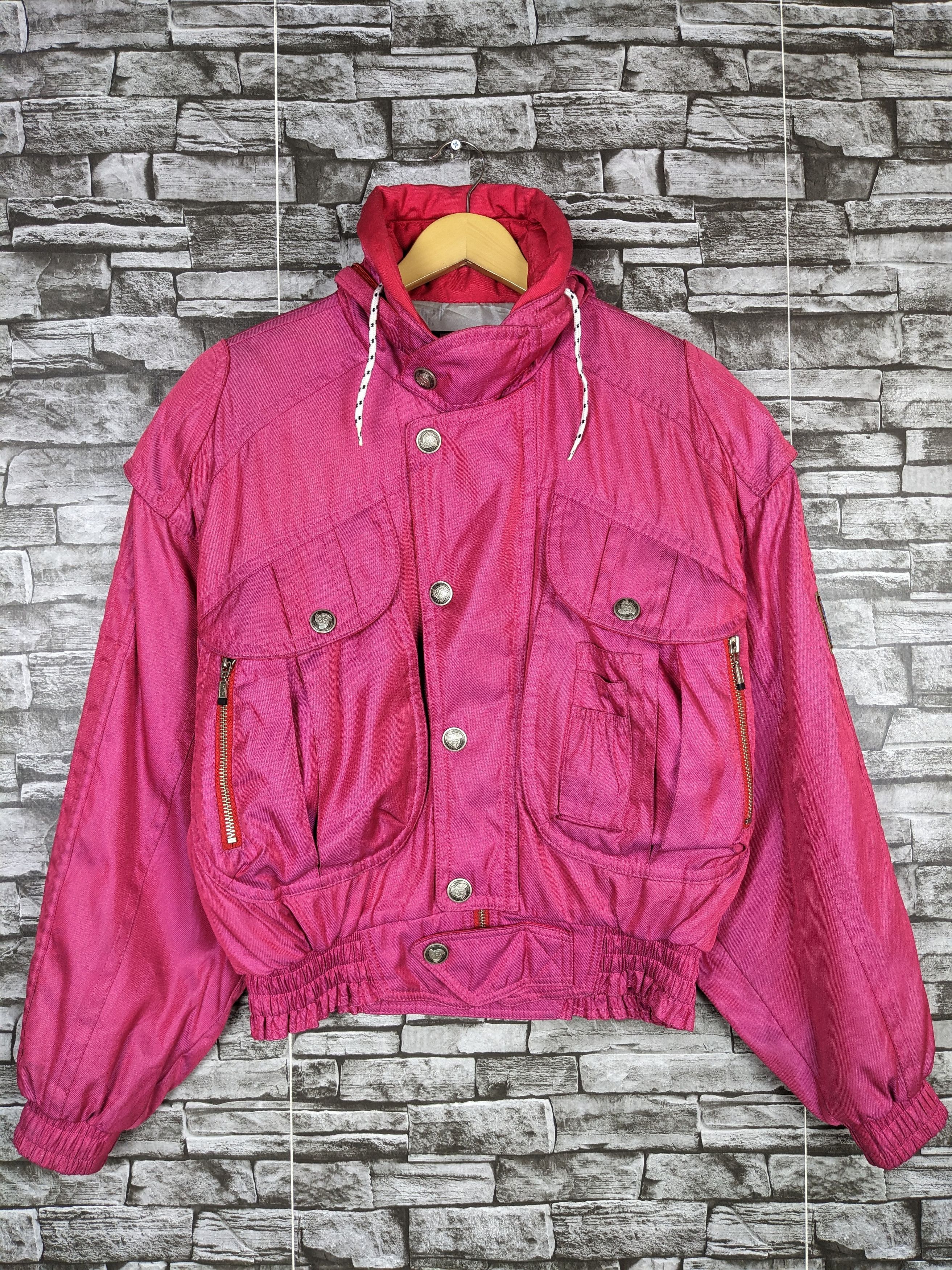 Asics Vintage Killy Bombers Heavy Hidden Hoodie Button Ski Size US L / EU 52-54 / 3 - 2 Thumbnail