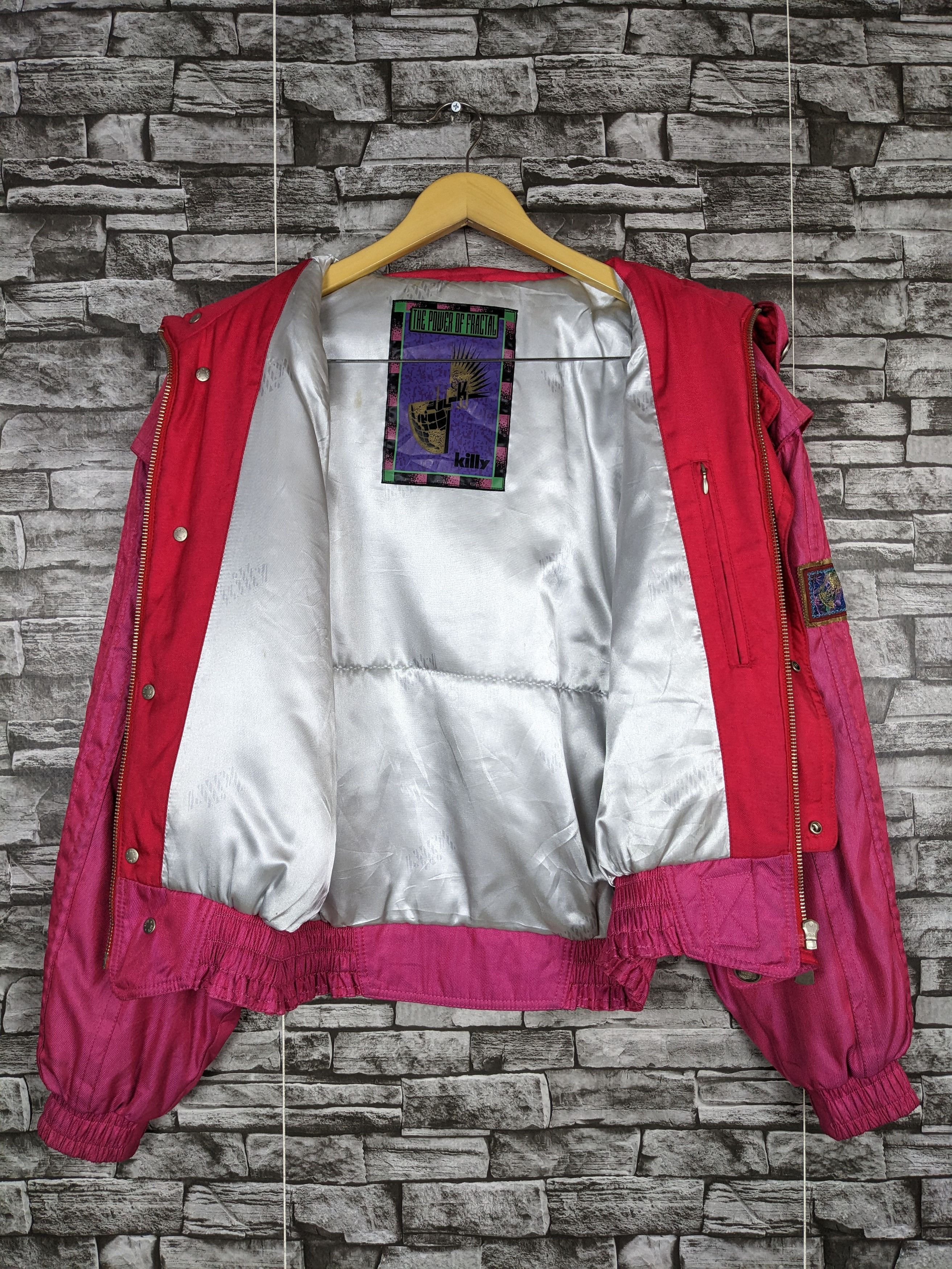 Asics Vintage Killy Bombers Heavy Hidden Hoodie Button Ski Size US L / EU 52-54 / 3 - 9 Thumbnail