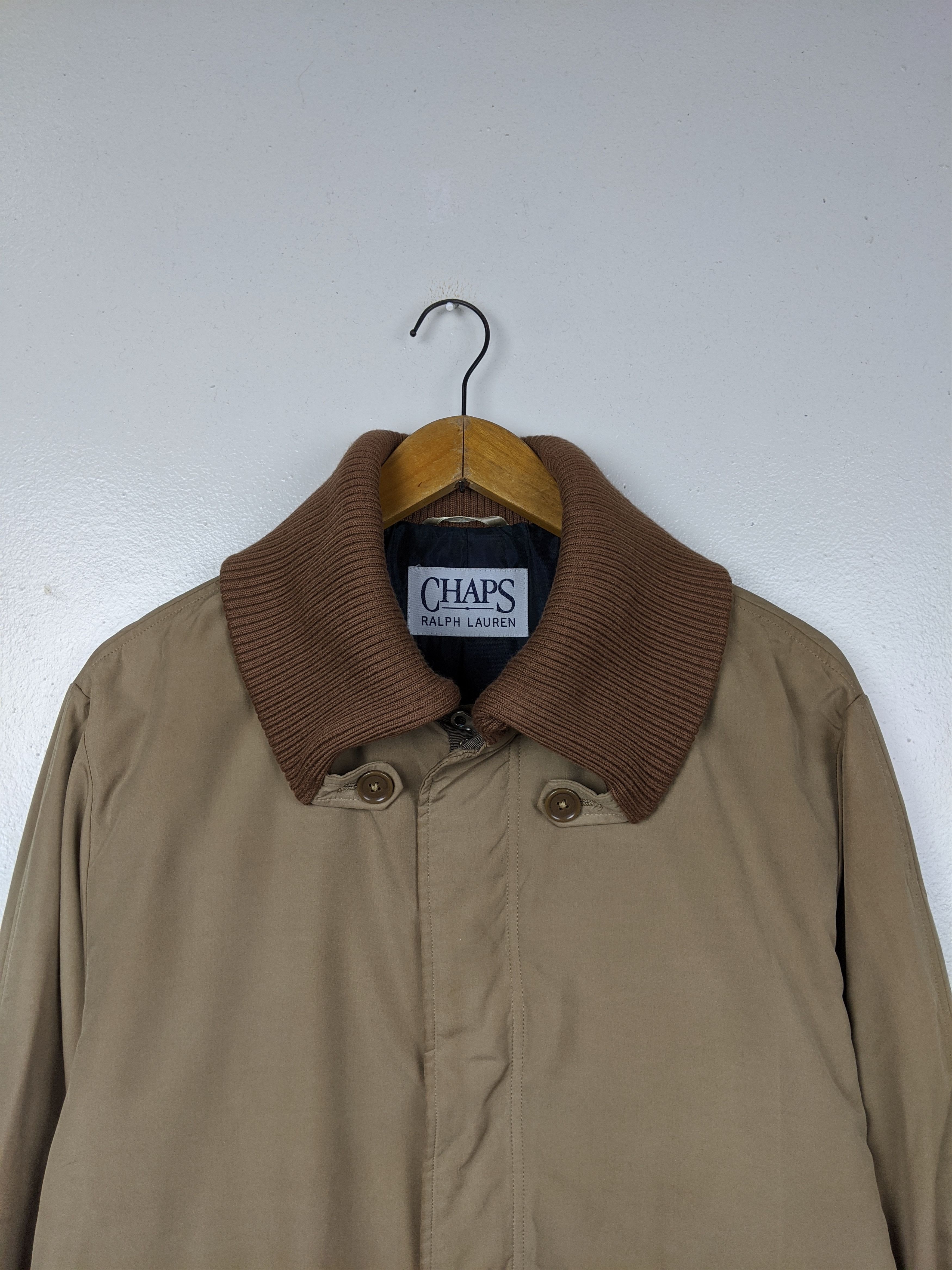 Chaps Vintage Chaps Ralph Lauren Trench Coat Long Jacket Size US L / EU 52-54 / 3 - 3 Thumbnail