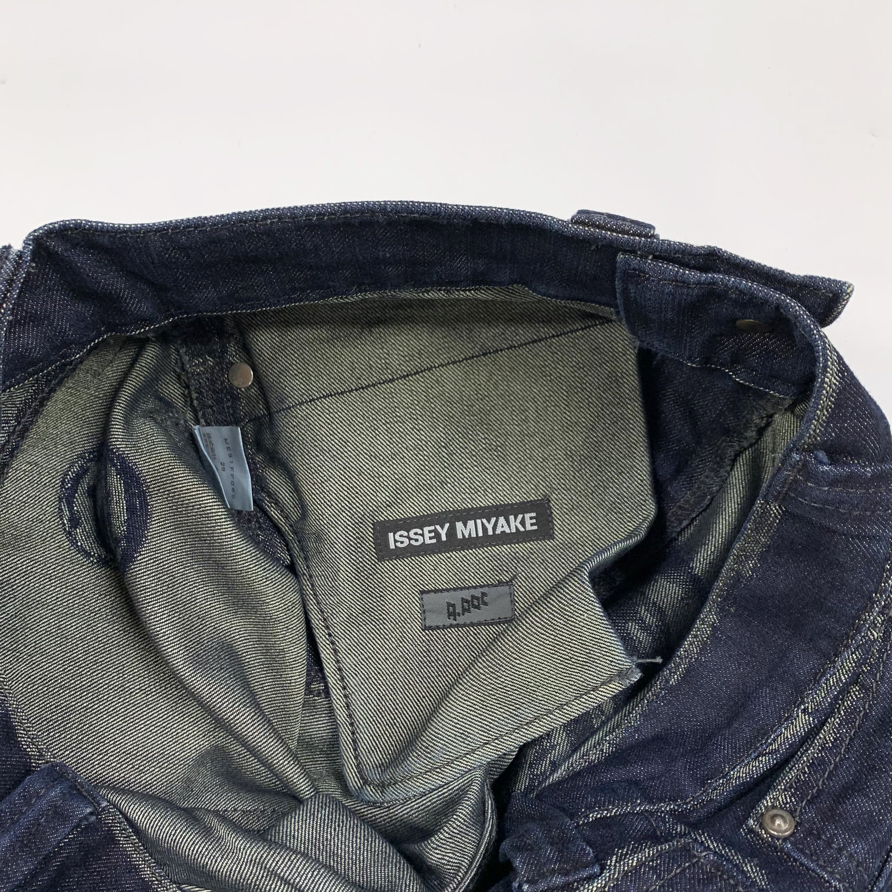 Issey Miyake 2008 APOC Galaxy "Distress" Woven Denim Jeans Size US 30 / EU 46 - 4 Thumbnail