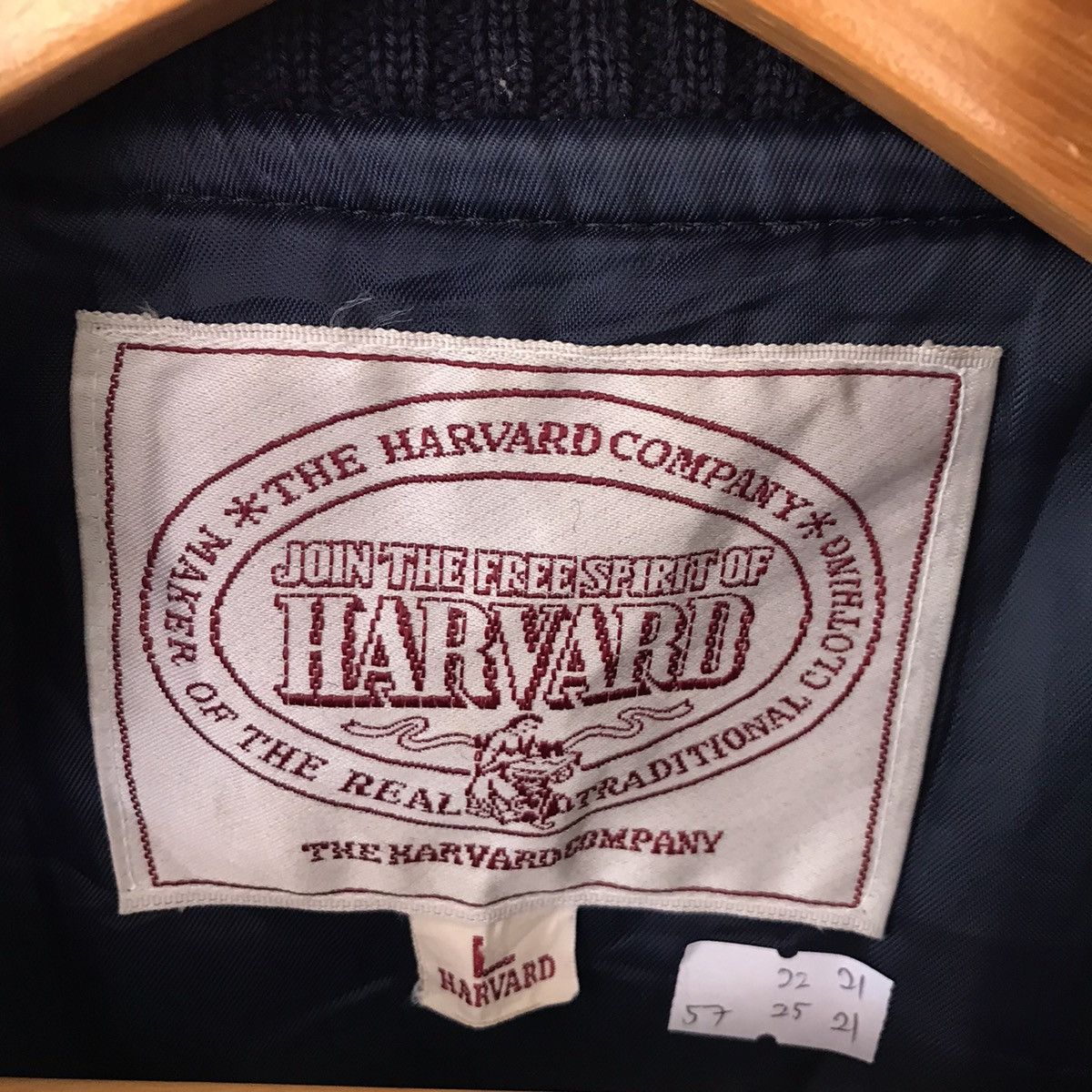 Vintage HARVARD BASEBALL VARSITY WOOL JACKET YELLOW LEATHER Size US L / EU 52-54 / 3 - 6 Thumbnail