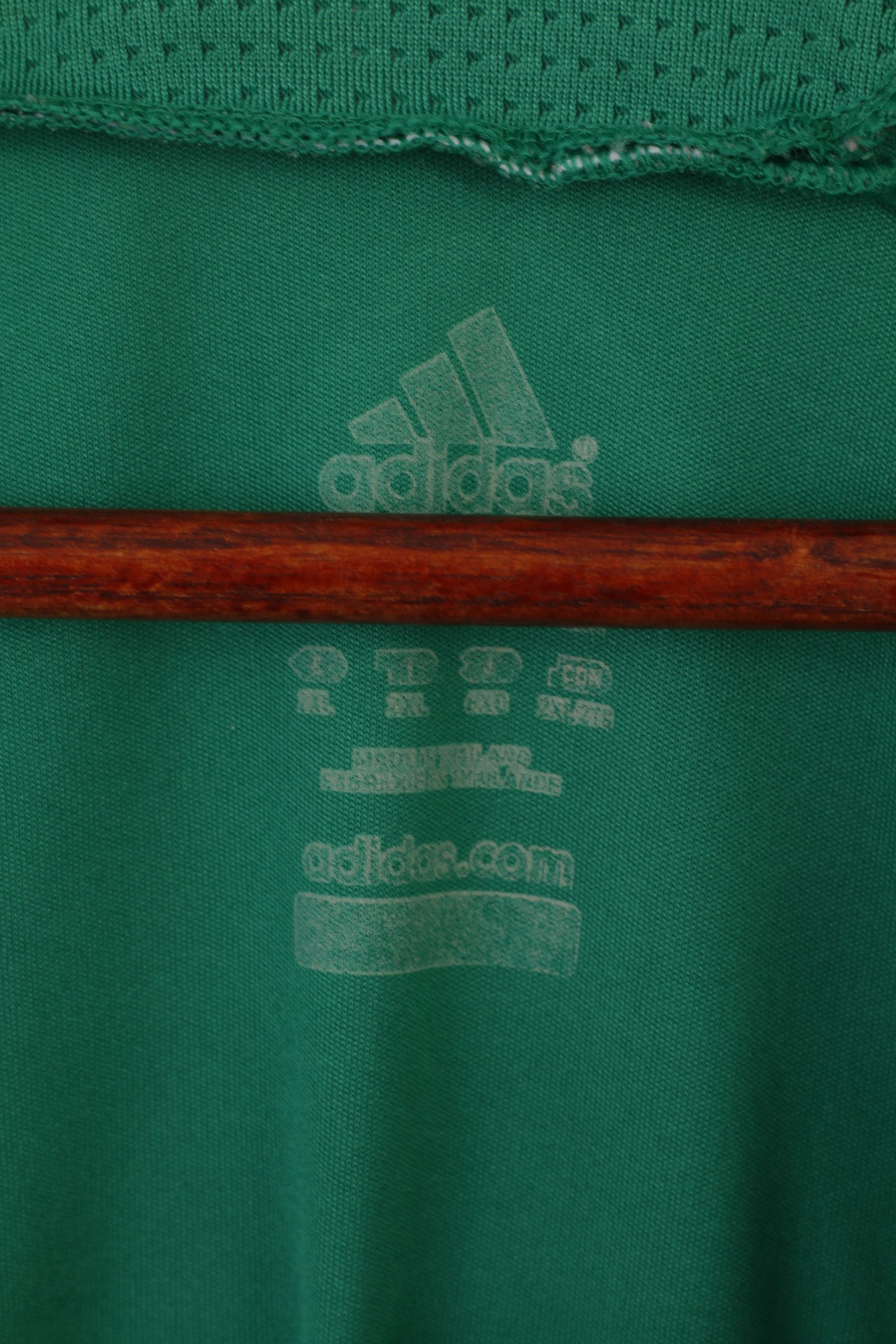 Adidas Adidas Men XXL Shirt Green Shiny Vintage Jersey 6708 Size US XXL / EU 58 / 5 - 5 Thumbnail