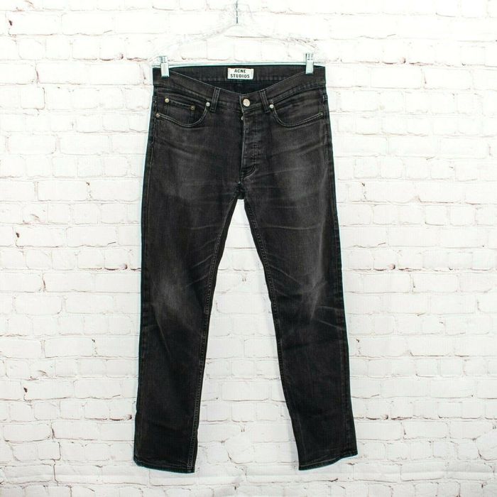 Acne Studios ACNE STUDIOS ROC CASH Denim Jeans Washed Distressed Black ...