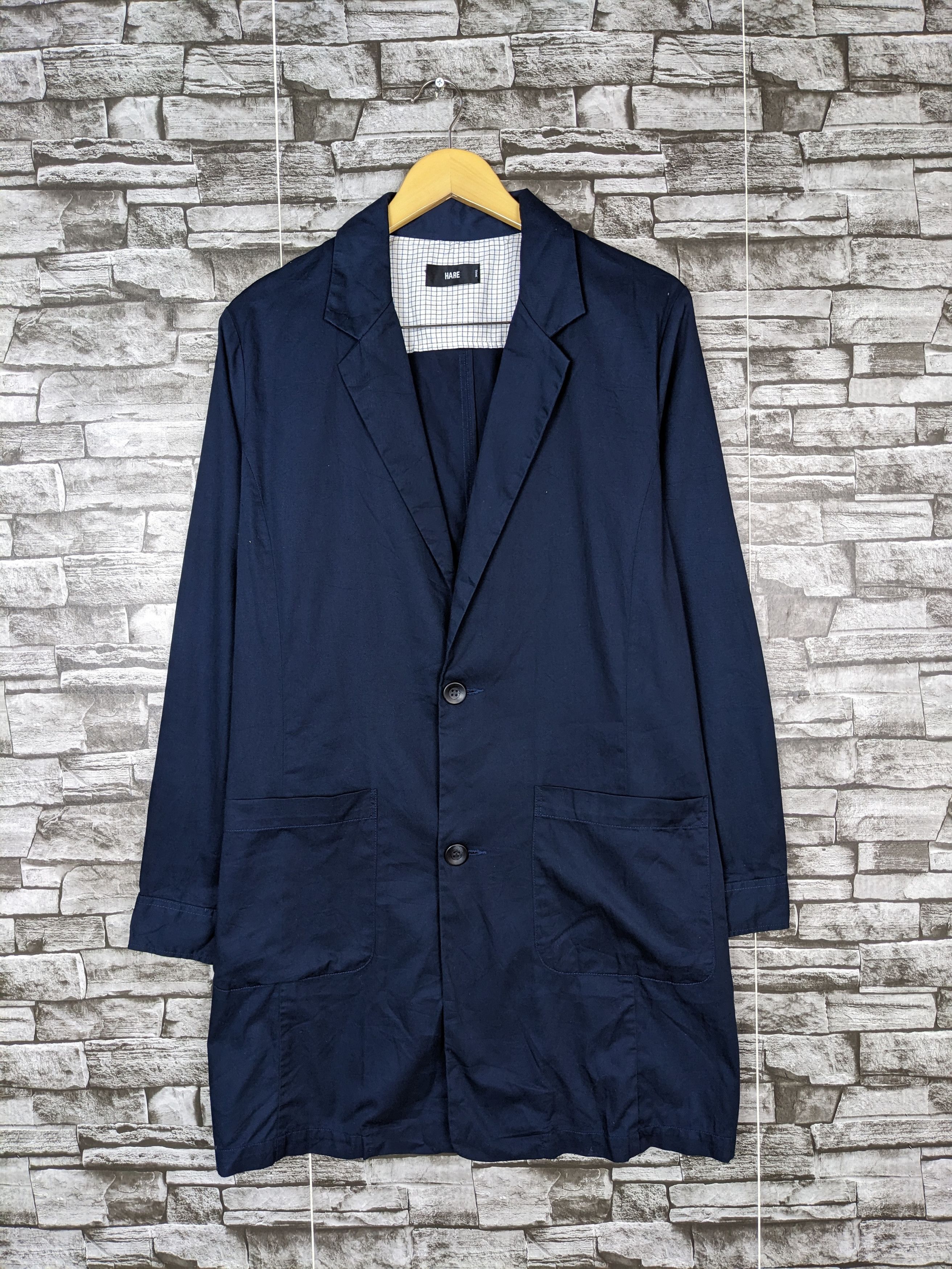 HARE Vintage Hare Coat Blazer Suit Tuxedo Long Button Pocket Size US S / EU 44-46 / 1 - 2 Thumbnail