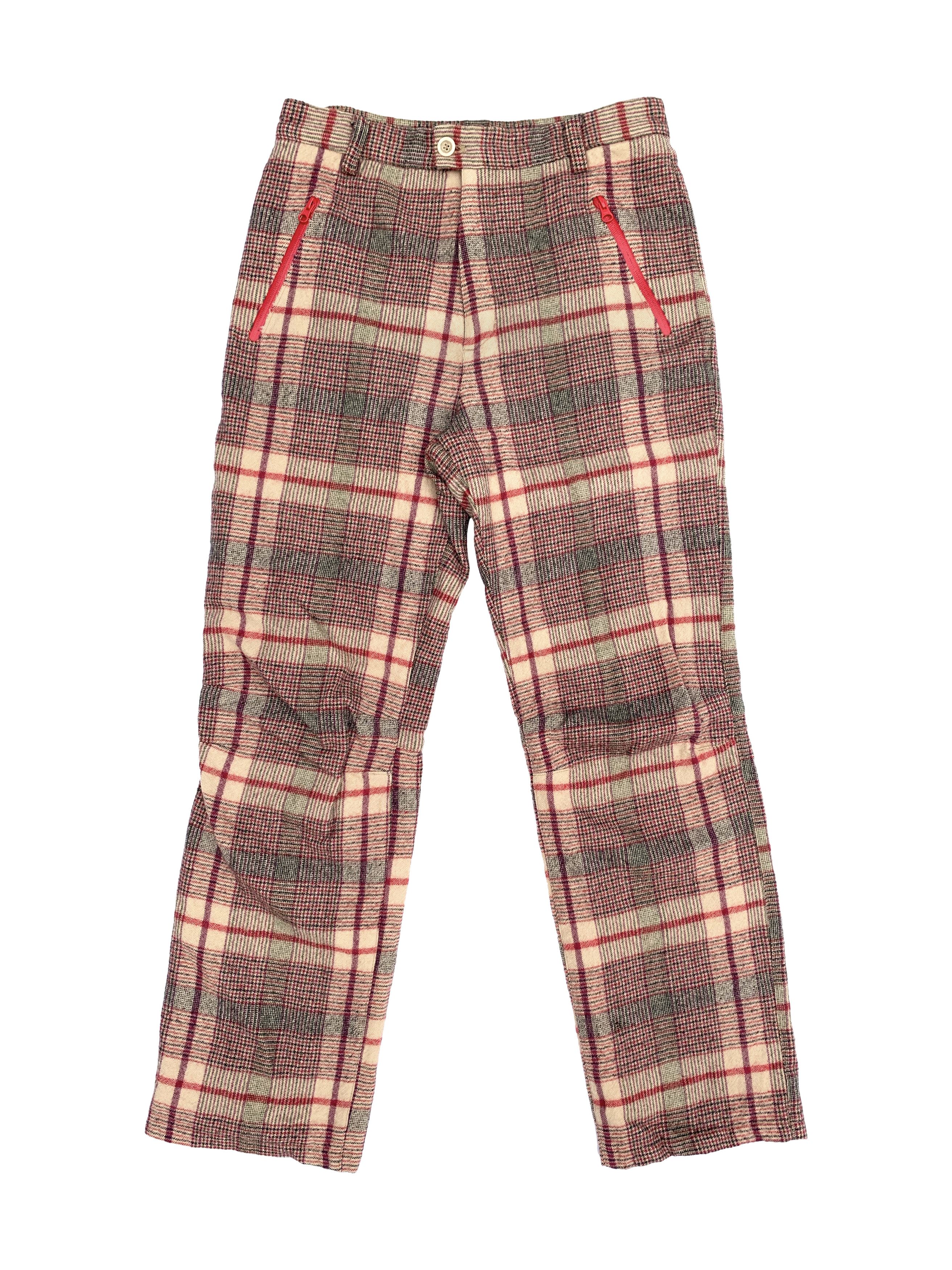 Comme des Garcons Vtg 90s Plaid Sport / Track Pants Size US 32 / EU 48 - 1 Thumbnail