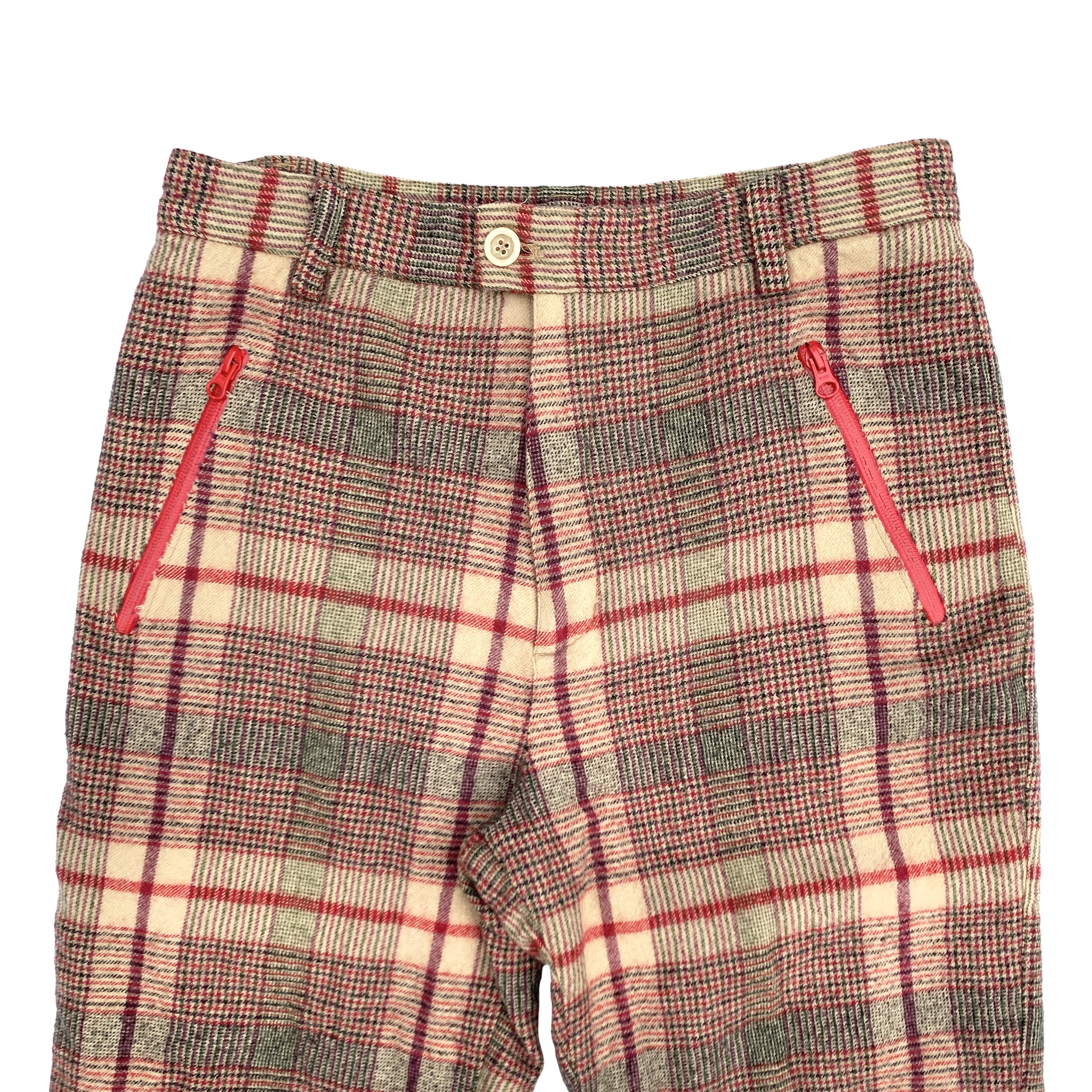 Comme des Garcons Vtg 90s Plaid Sport / Track Pants Size US 32 / EU 48 - 2 Thumbnail