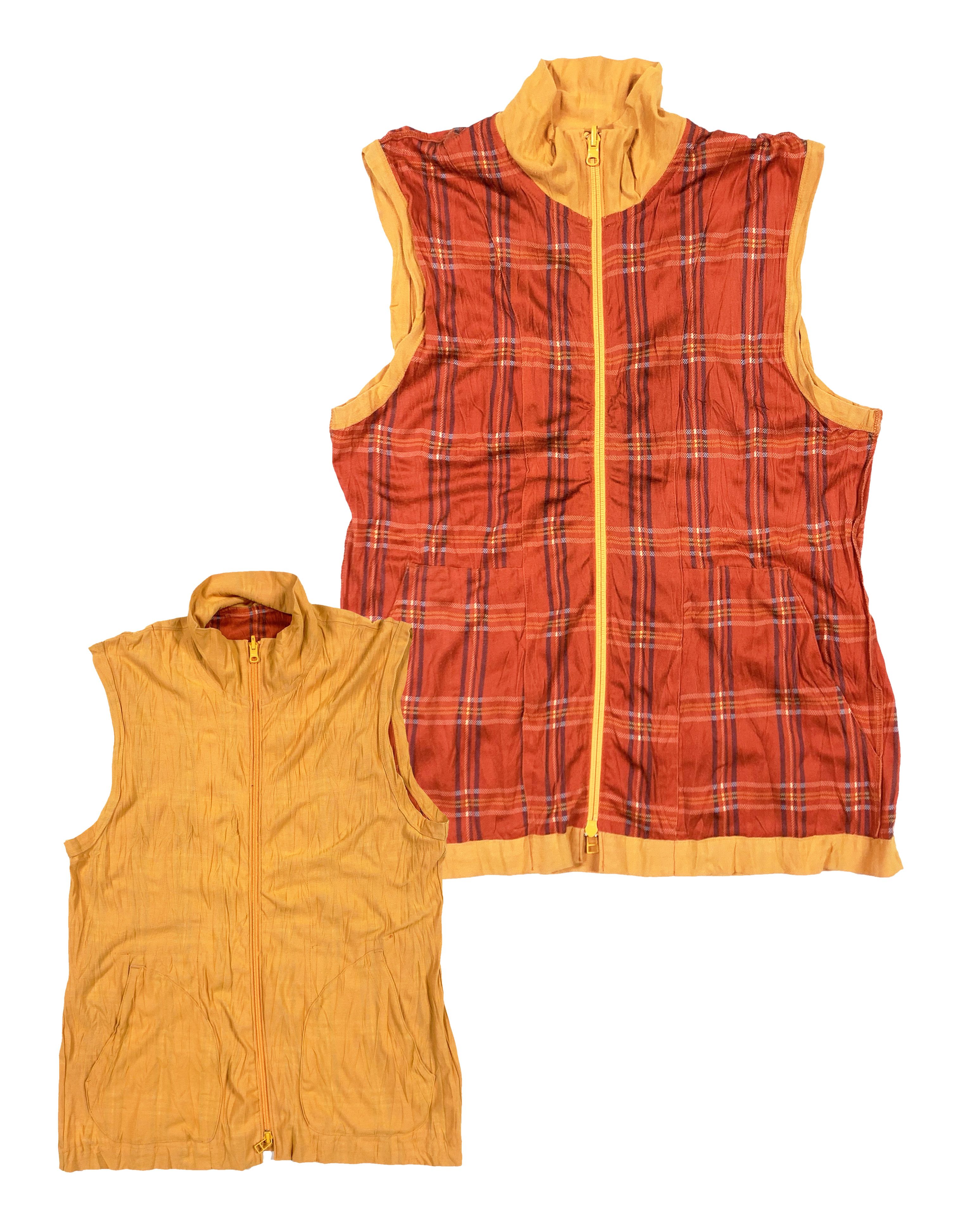 Issey Miyake 2001 Reversible Wrinkled / Textured Vest | Grailed