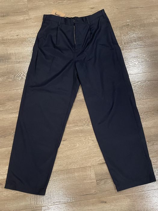 Stussy Stussy Navy Volume Pleated Trouser 32 | Grailed