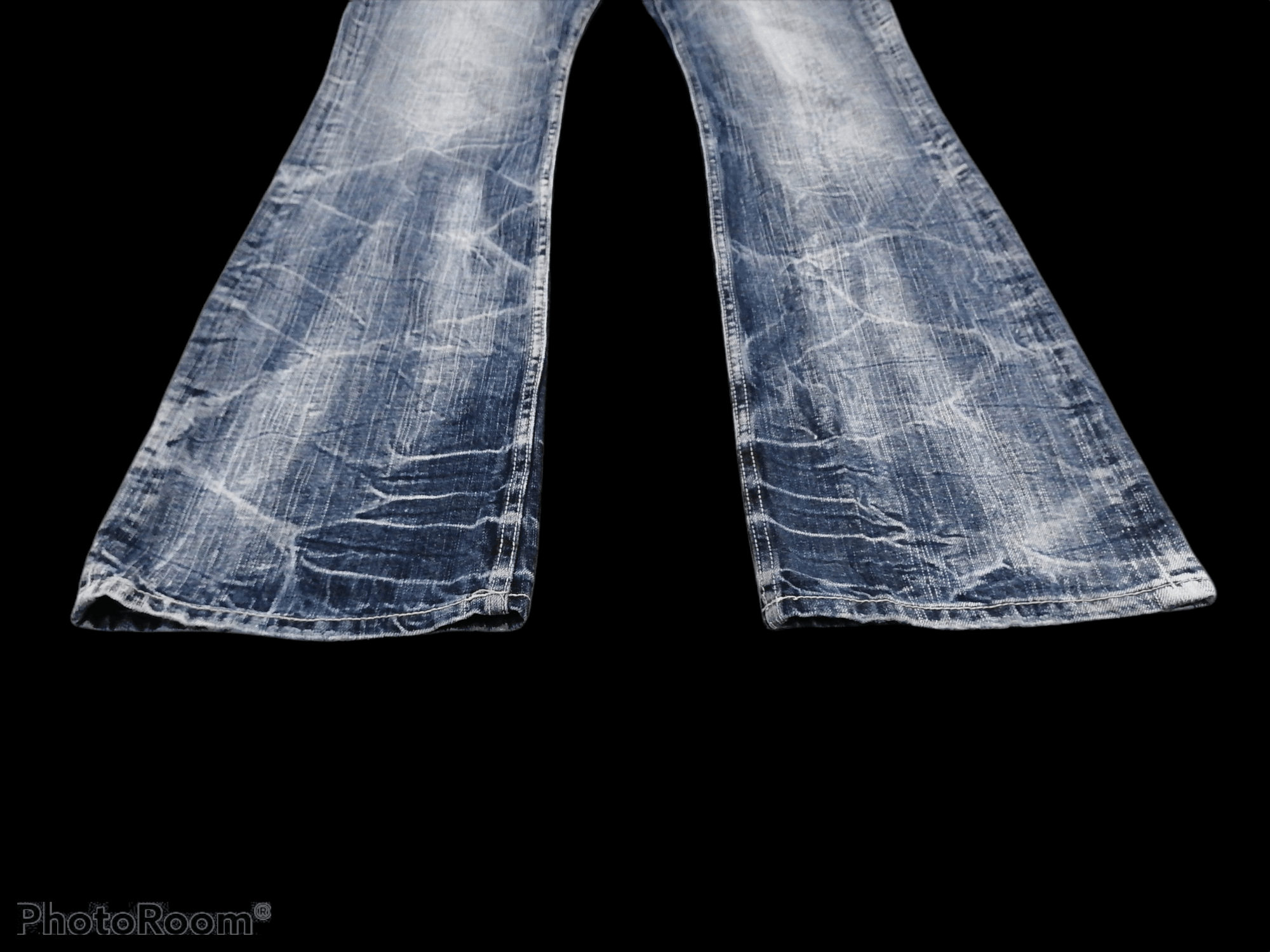 Other 90s Flare Jeans Harajuku Fashion Sorridere Denim Pants Size US 30 / EU 46 - 2 Thumbnail