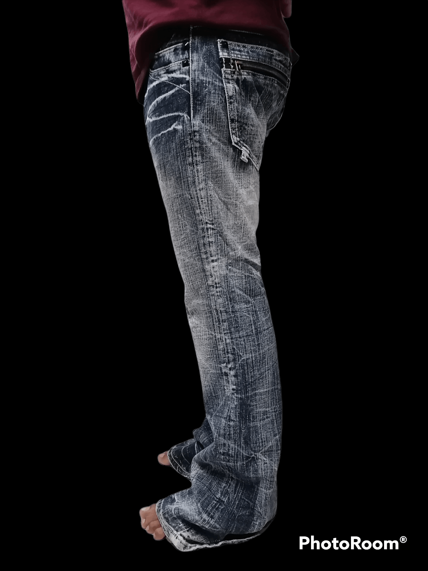 Other 90s Flare Jeans Harajuku Fashion Sorridere Denim Pants Size US 30 / EU 46 - 9 Thumbnail