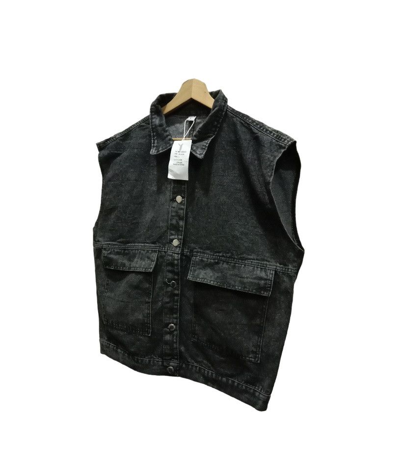 Japanese Brand MAISON DE THERESE Sleeveless Denim Vest Jacket Size L / US 10 / IT 46 - 3 Thumbnail