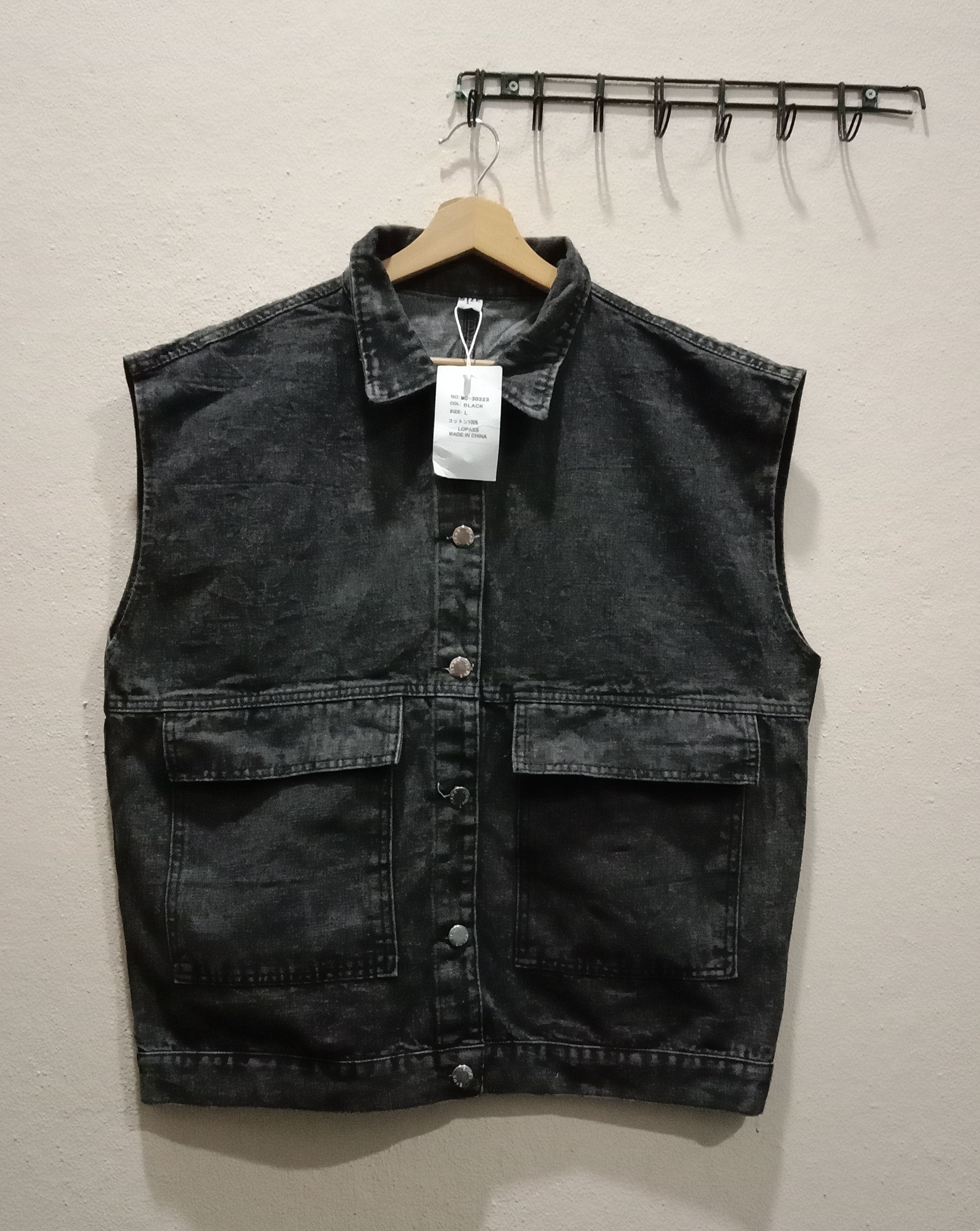 Japanese Brand MAISON DE THERESE Sleeveless Denim Vest Jacket Size L / US 10 / IT 46 - 2 Thumbnail
