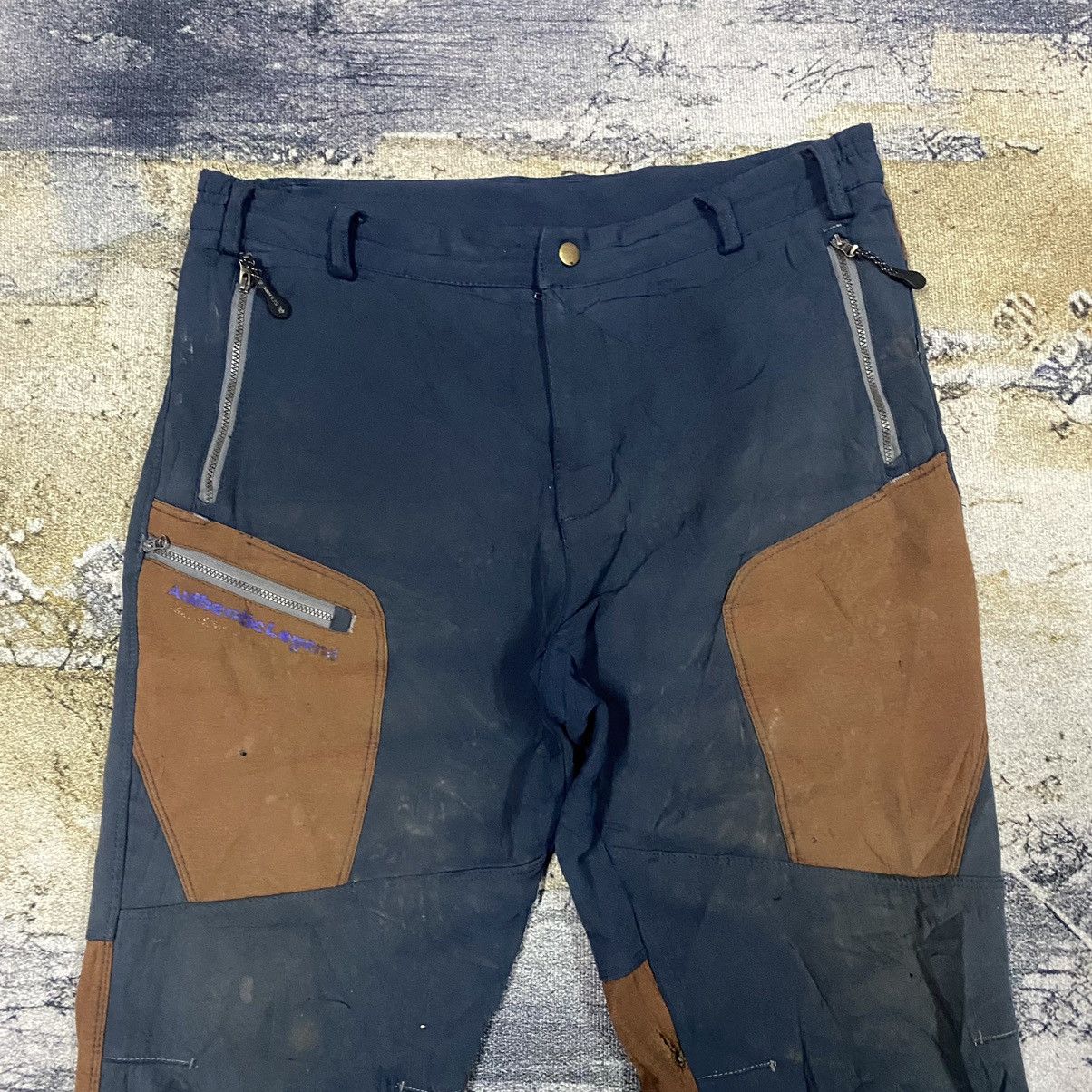 Japanese Brand × Vintage Steals🔥 Vintage Japanese Multi Plaid Hiking Pants Size US 35 - 2 Thumbnail
