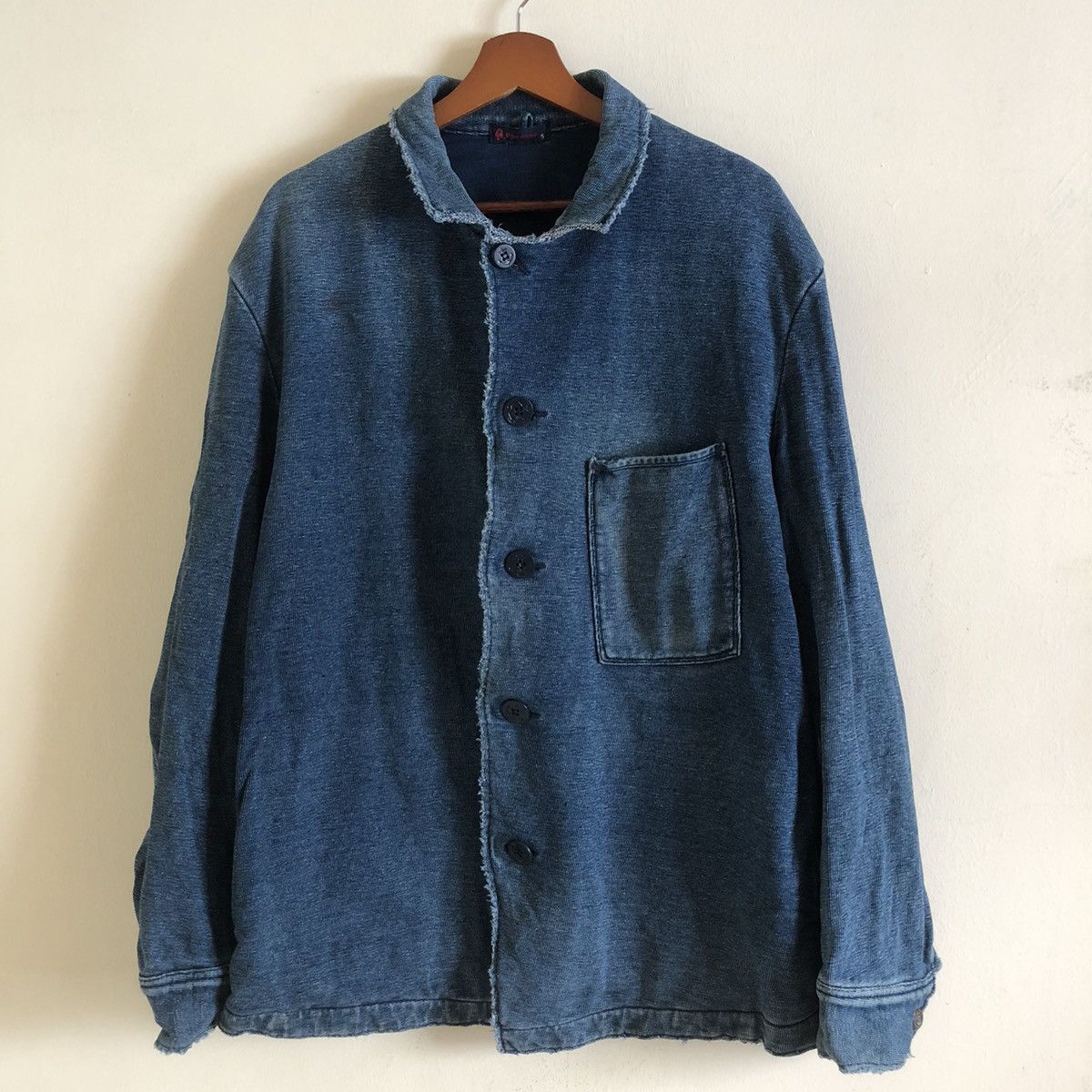45 Rpm Button Up Long Sleeve Denime Jacket