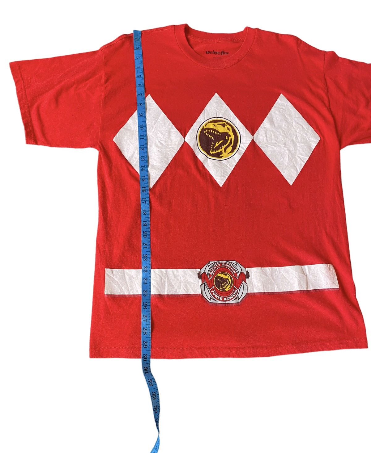 Vintage Red Power Ranger T Shirt Retro Costume Cosplay Size US L / EU 52-54 / 3 - 7 Thumbnail