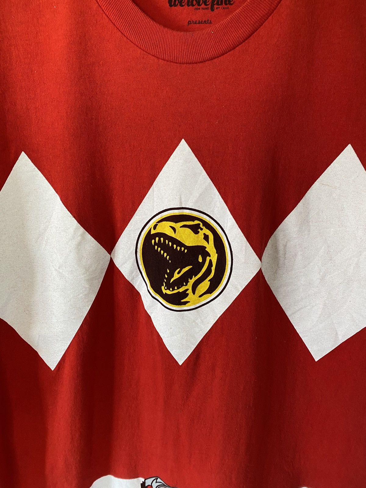 Vintage Red Power Ranger T Shirt Retro Costume Cosplay Size US L / EU 52-54 / 3 - 2 Thumbnail