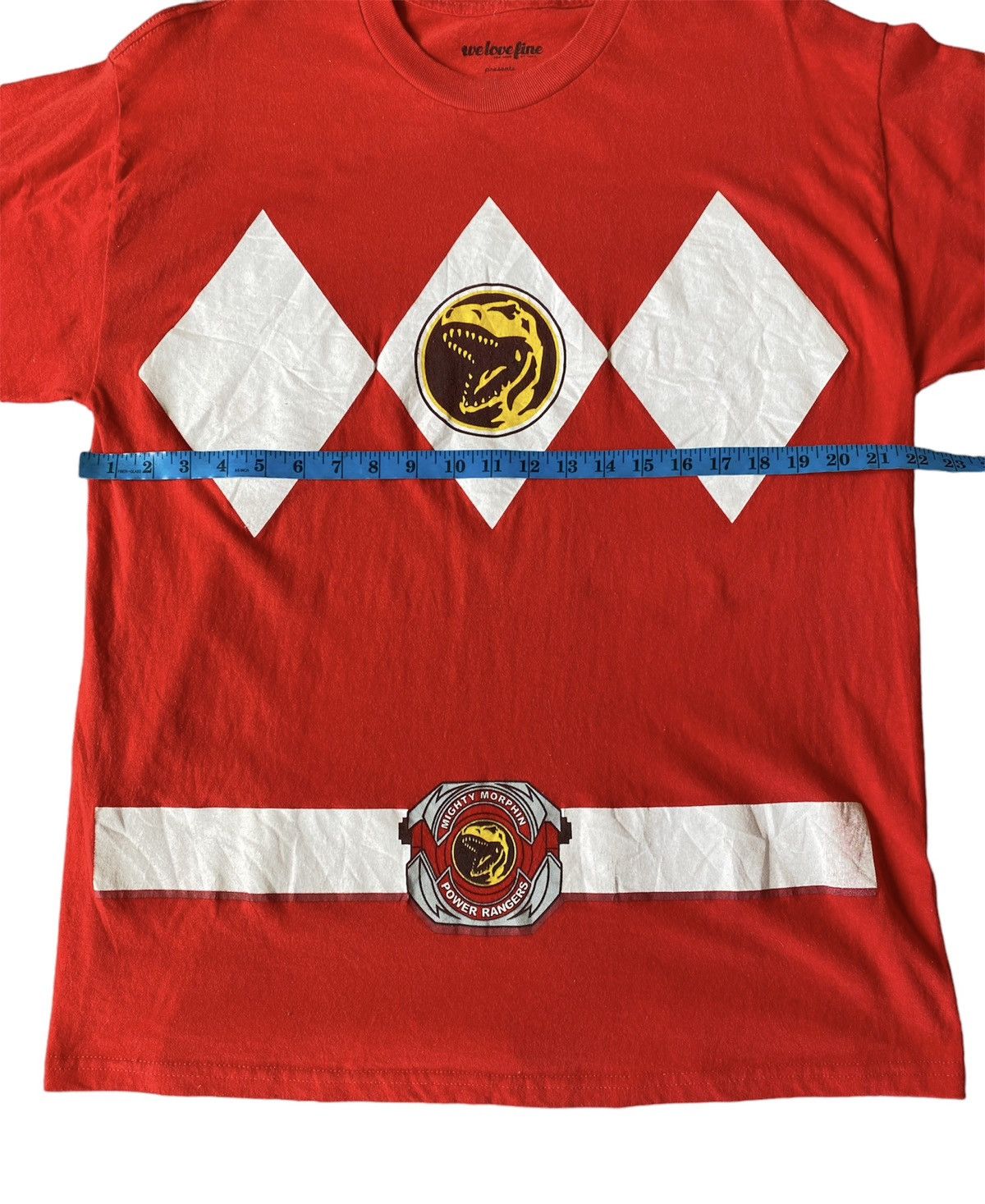 Vintage Red Power Ranger T Shirt Retro Costume Cosplay Size US L / EU 52-54 / 3 - 6 Thumbnail
