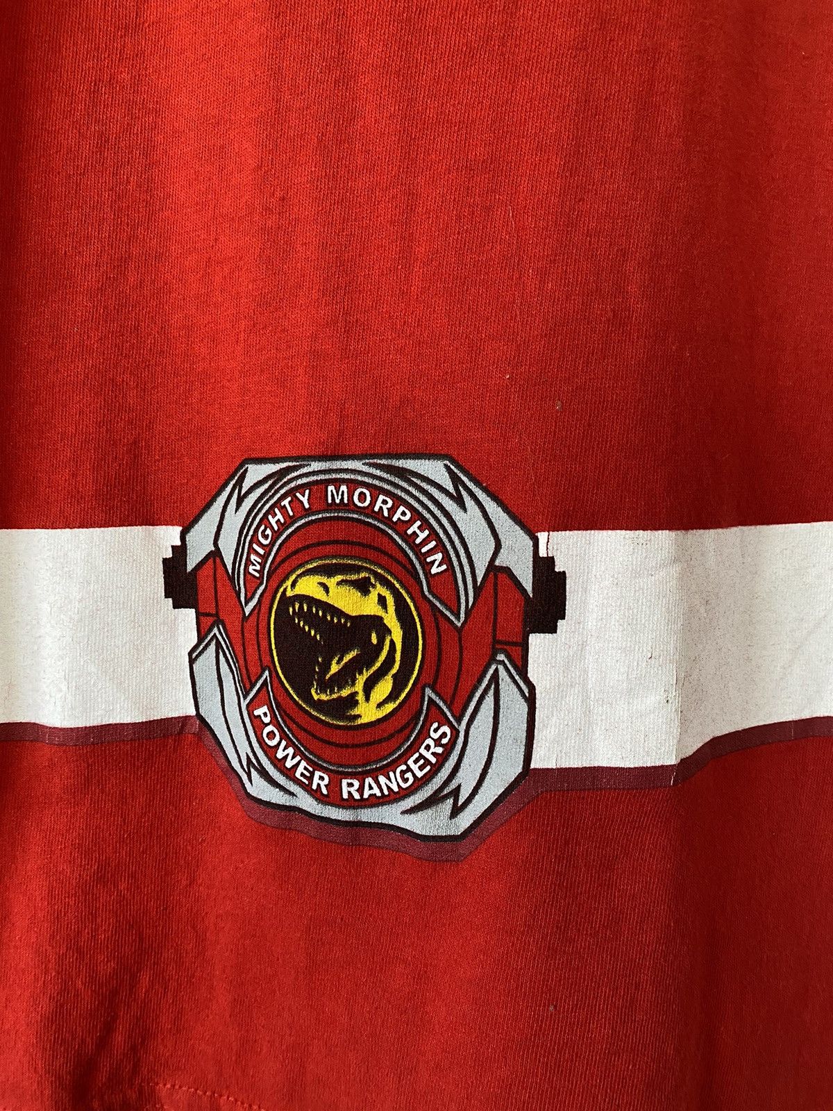 Vintage Red Power Ranger T Shirt Retro Costume Cosplay Size US L / EU 52-54 / 3 - 3 Thumbnail