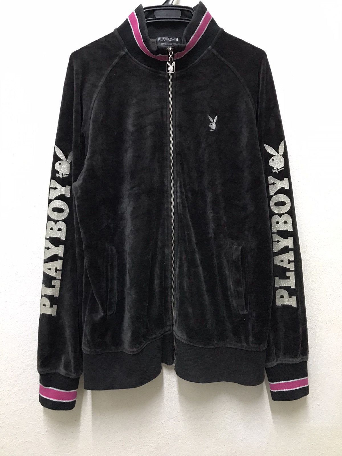 Playboy Velvet Zipper Jacket
