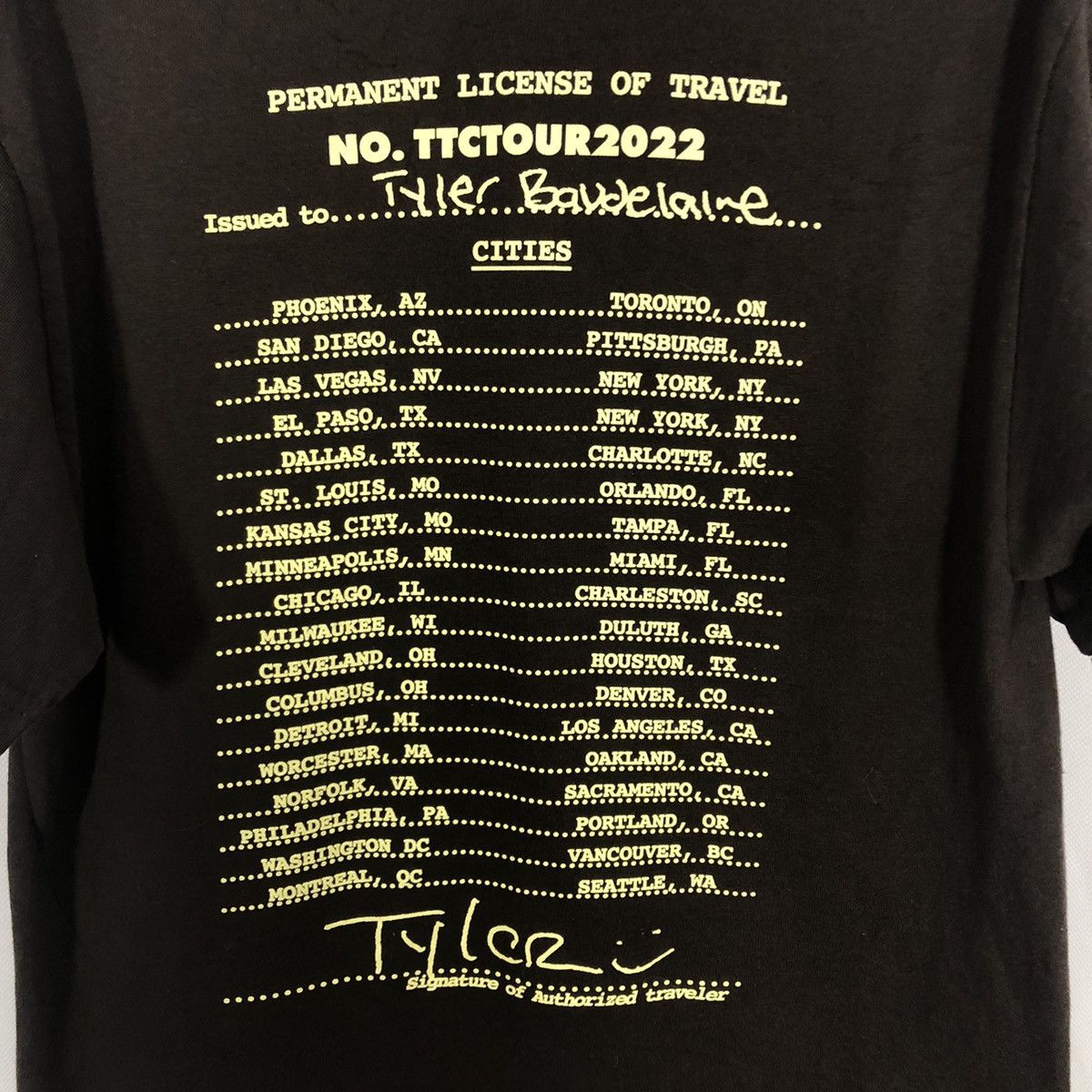 Band Tees × Golf Wang × Tyler The Creator Call Me If You Get Lost Tyler The Creator 2022 Size US S / EU 44-46 / 1 - 6 Thumbnail
