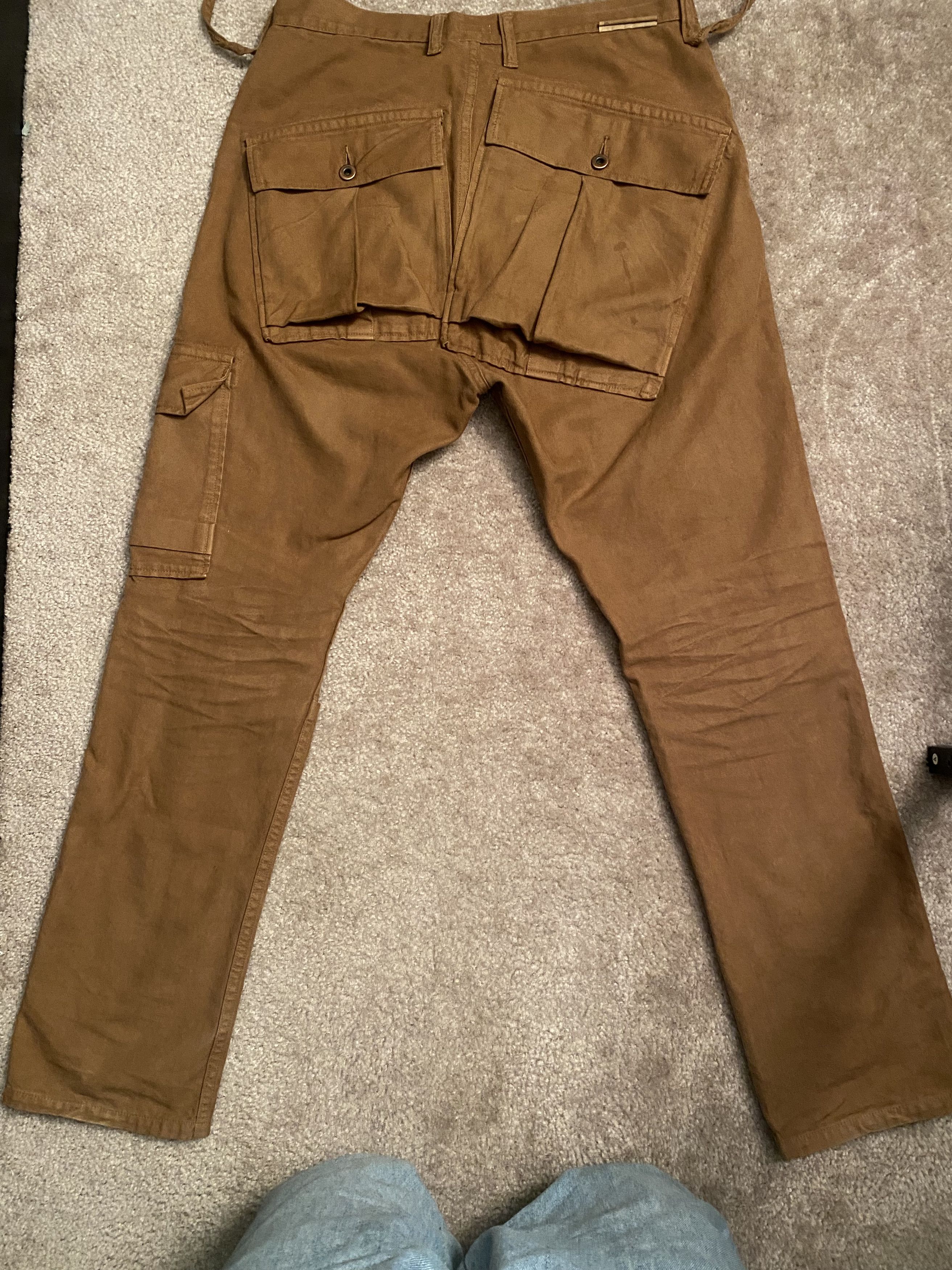 Japanese Brand × Kapital KAPITAL GOLD LIGHT CANVAS RINGOMAN CARGO PANTS Size US 34 / EU 50 - 2 Thumbnail