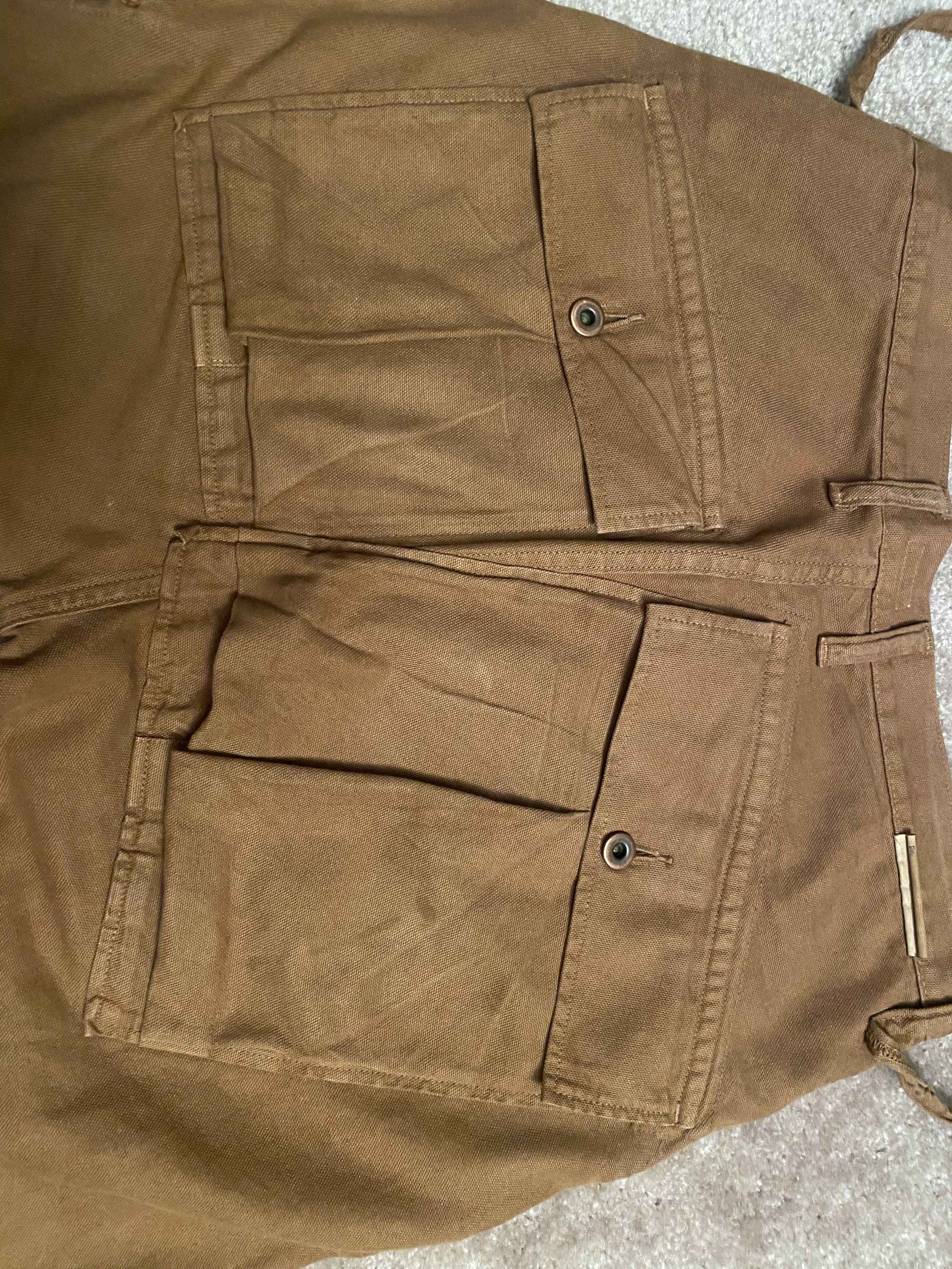Japanese Brand × Kapital KAPITAL GOLD LIGHT CANVAS RINGOMAN CARGO PANTS Size US 34 / EU 50 - 3 Thumbnail